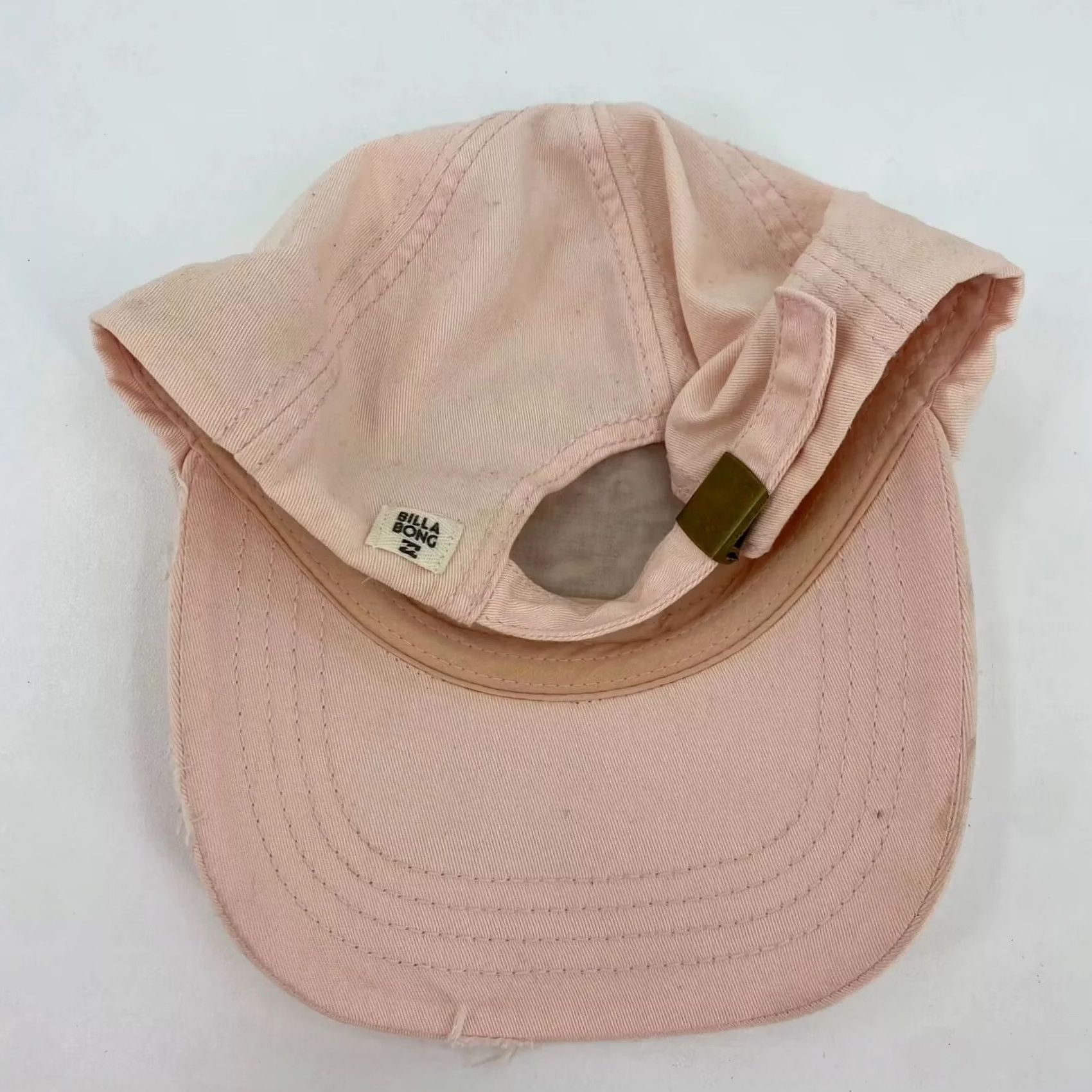 Billabong Billabong Strapback Hat Women One Size Pink Logo Adjustable Cotton Beach Surf Baseball Cap Size ONE SIZE - 5 Thumbnail