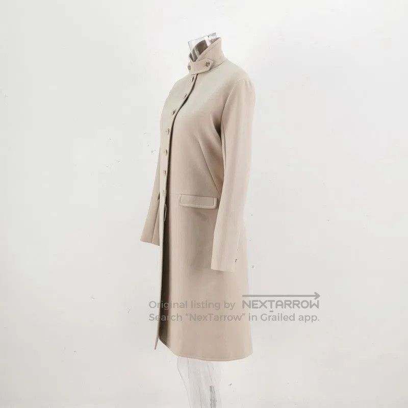 Louis Vuitton Louis Vuitton Beige Cotton Stand Collar Coat. Size US M / EU 48-50 / 2 - 2 Thumbnail