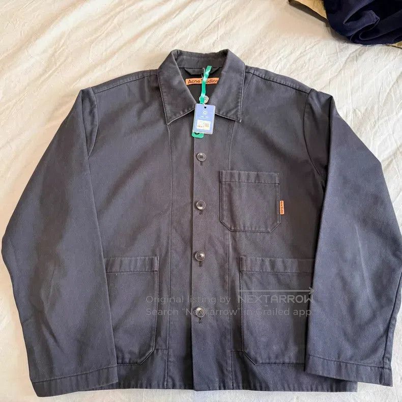 Acne Studios Acne Studios Cargo Style Three Pocket Jacket. Navy Blue wi Size US M / EU 48-50 / 2 - 1 Thumbnail