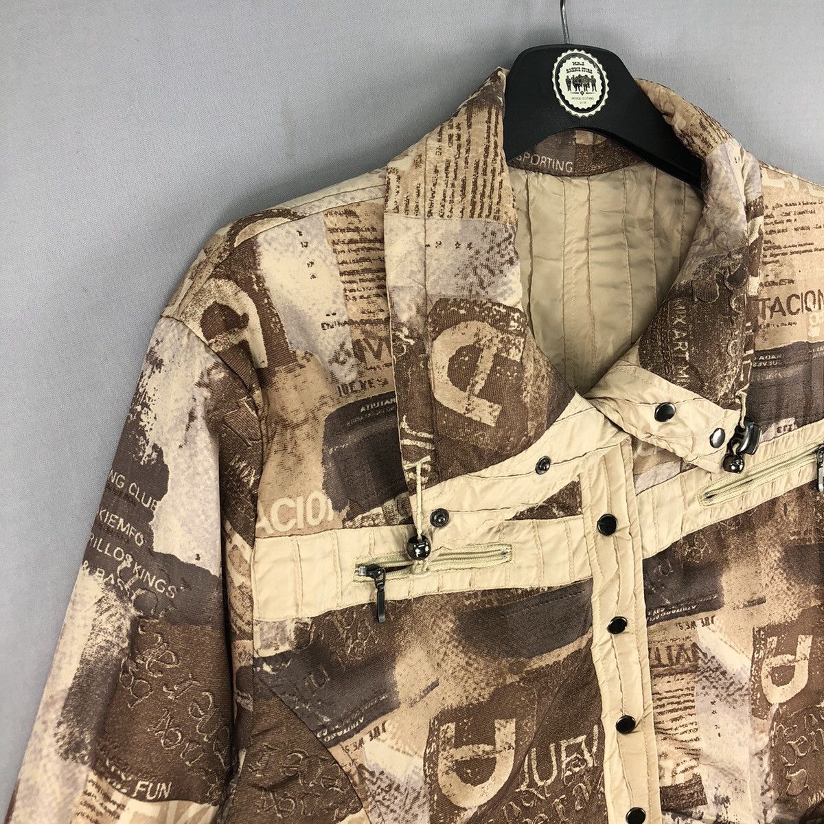 Japanese Brand Vintage Y2K Reversible Jacket Fullprint by Locarino Size US M / EU 48-50 / 2 - 2 Thumbnail