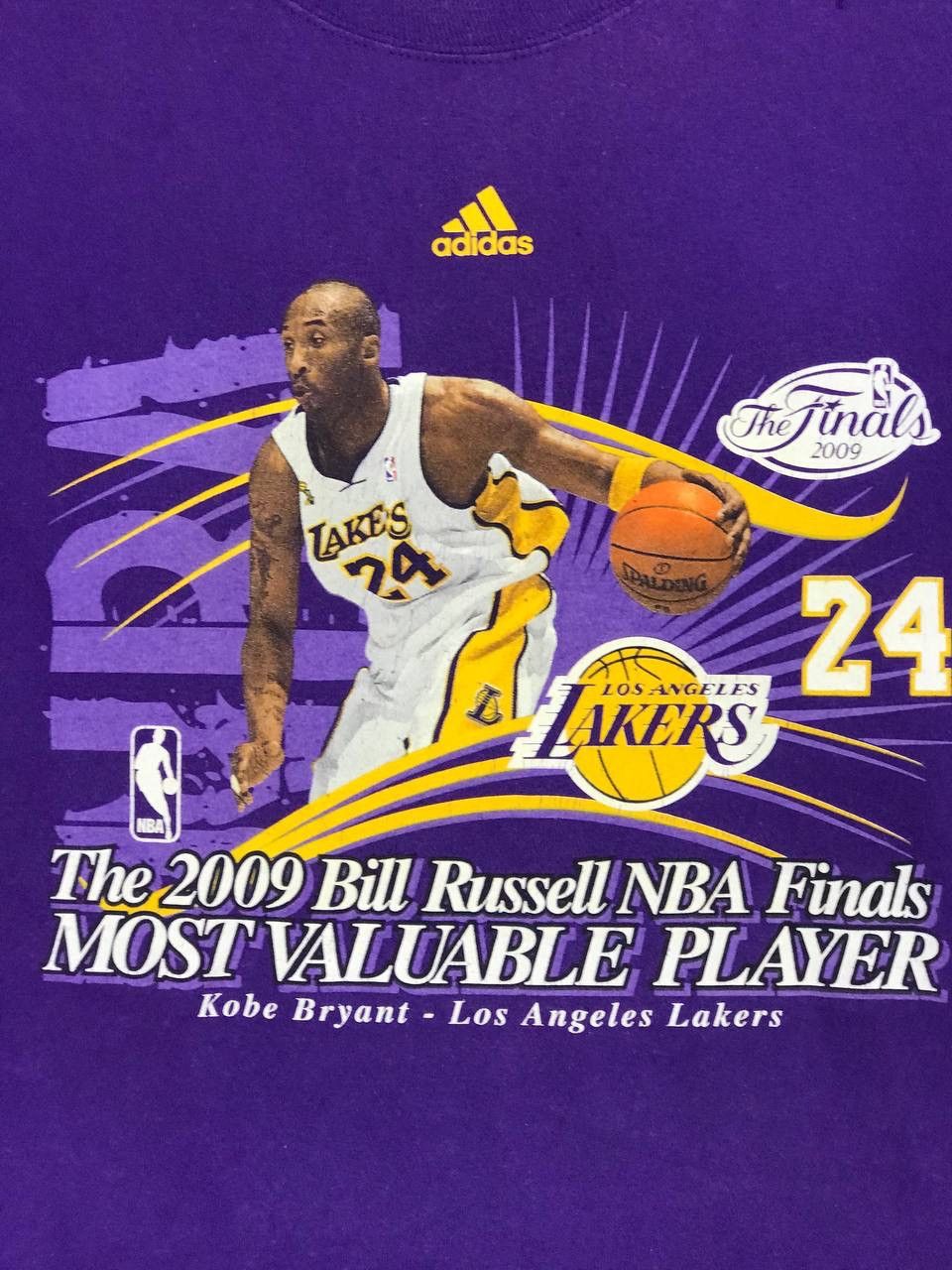 NBA × Vintage Rare Kobe Bryant 2009 Bill Russell Most Valuable Player mvp Size US XL / EU 56 / 4 - 3 Thumbnail