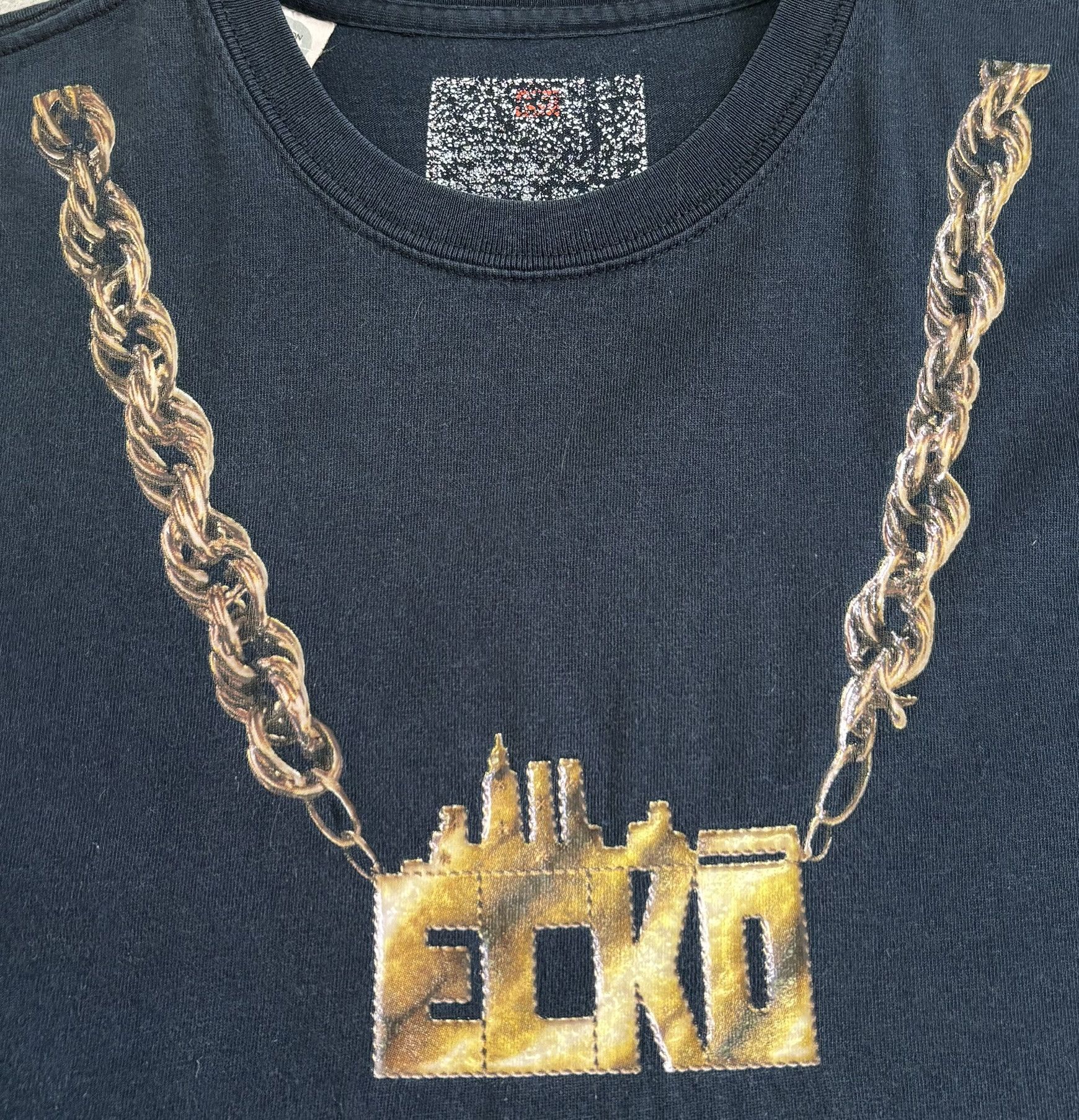 Ecko Unltd. × Vintage Ecko Complex Gold Ecko necklace T-shirt vintage Medium Size US M / EU 48-50 / 2 - 7 Thumbnail