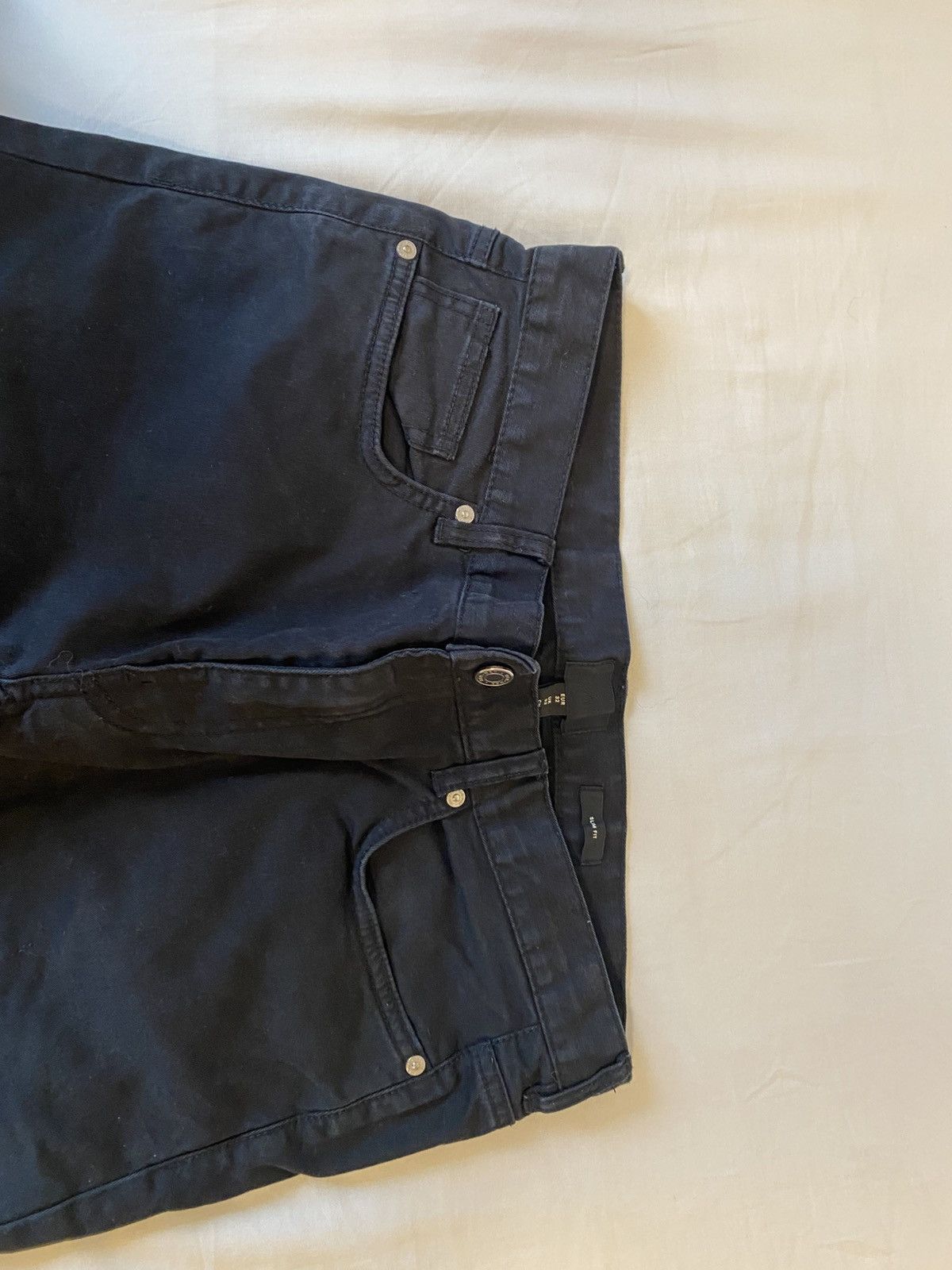 H&M Slim fit black jeans Size US 32 / EU 48 - 6 Thumbnail