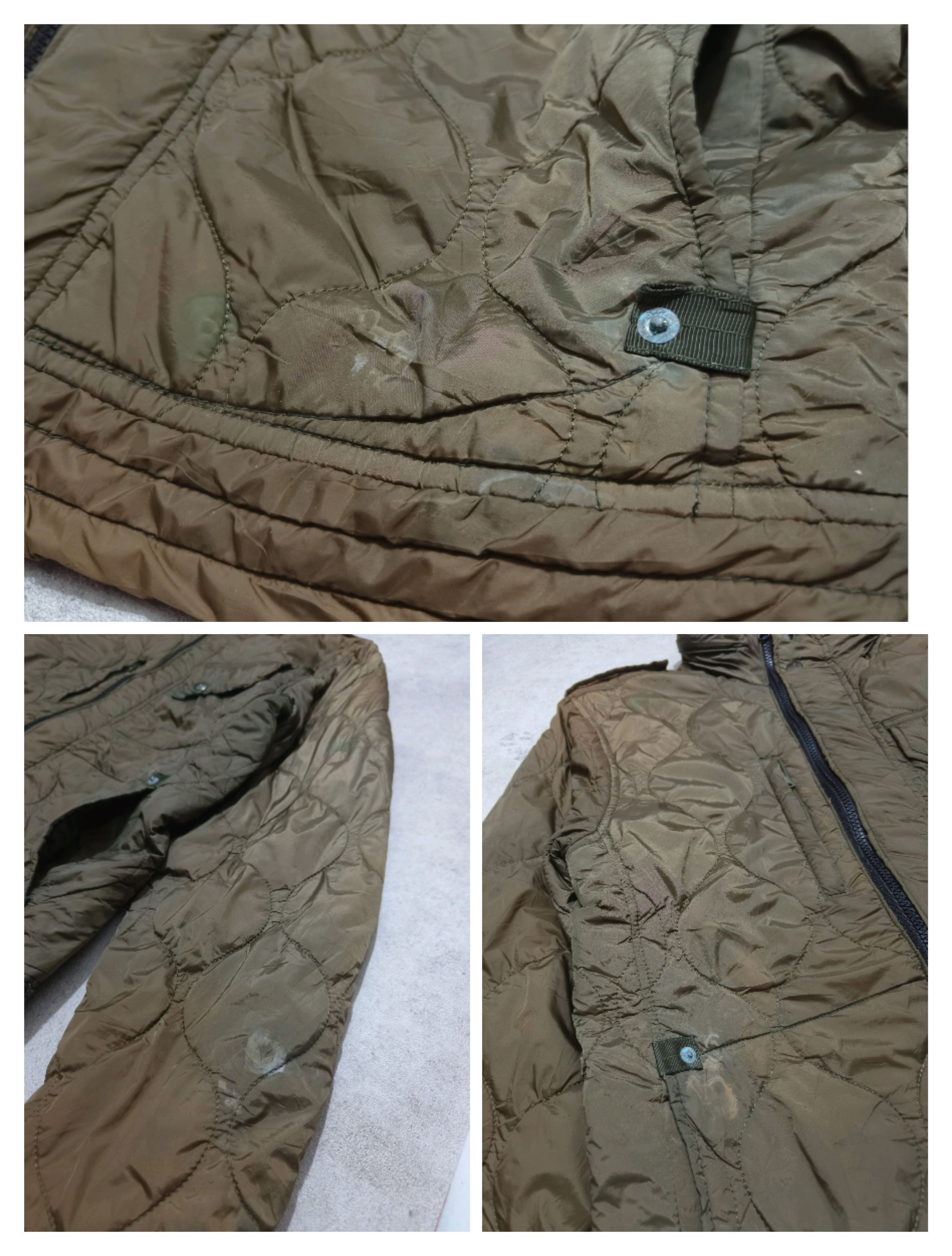Avirex Vintage Avirex Military USA Natural Sun Faded Flight Jacket Size US L / EU 52-54 / 3 - 9 Thumbnail