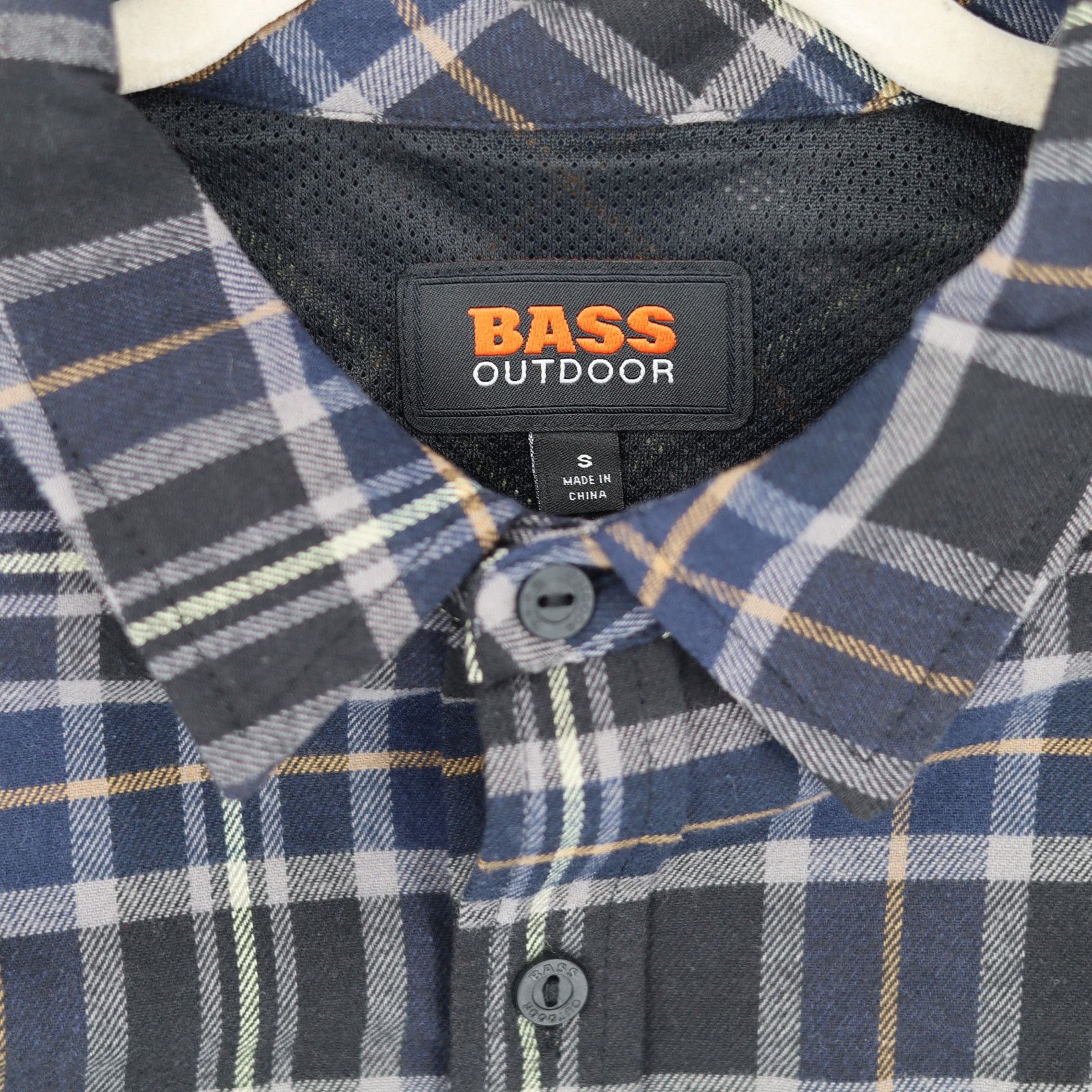 Bass Bass Outdoor Men's Black Plaid Long Sleeve Shirt Size S Size US S / EU 44-46 / 1 - 3 Thumbnail