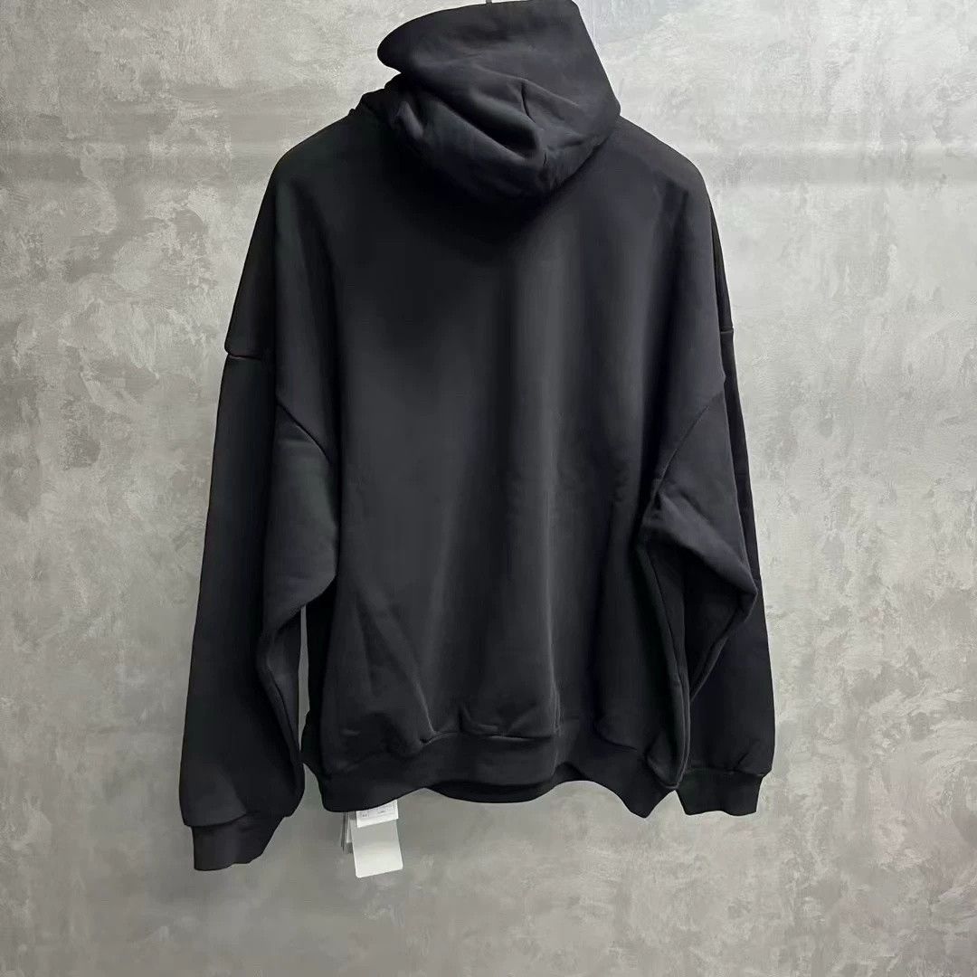 Balenciaga Balenciaga Black Letter Print Hooded Sweatshirt Size US M / EU 48-50 / 2 - 5 Thumbnail