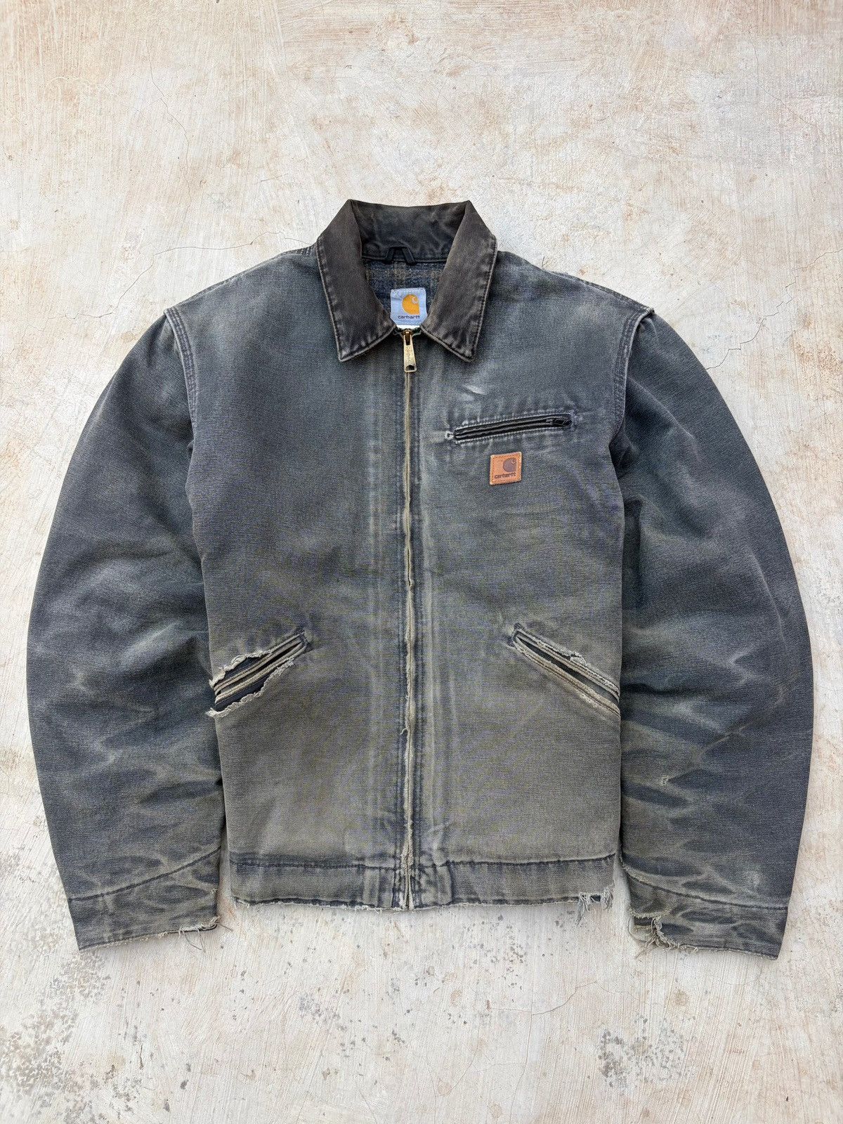 Vintage 00s Sunfaded Carhartt Detroit Jacket J97 PTL