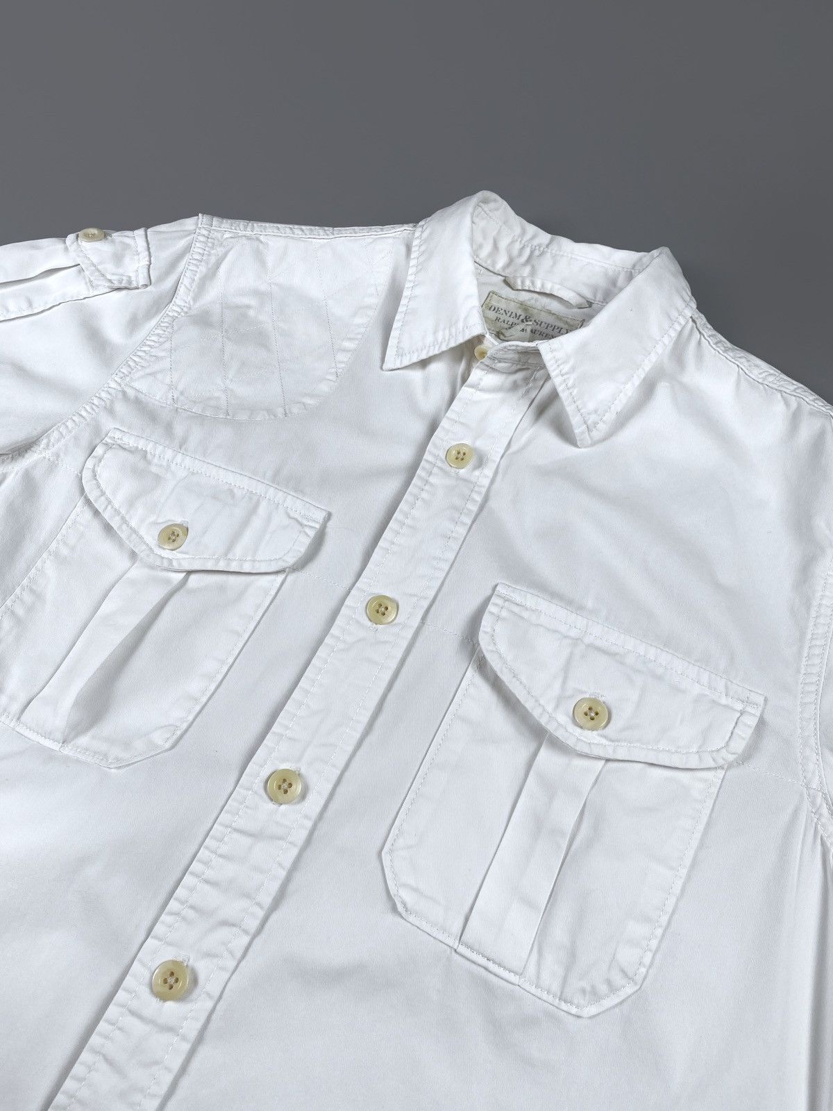 Ralph Lauren Denim & Supply Ralph Lauren White Multipocket Shirt Size L Size US M / EU 48-50 / 2 - 10 Thumbnail