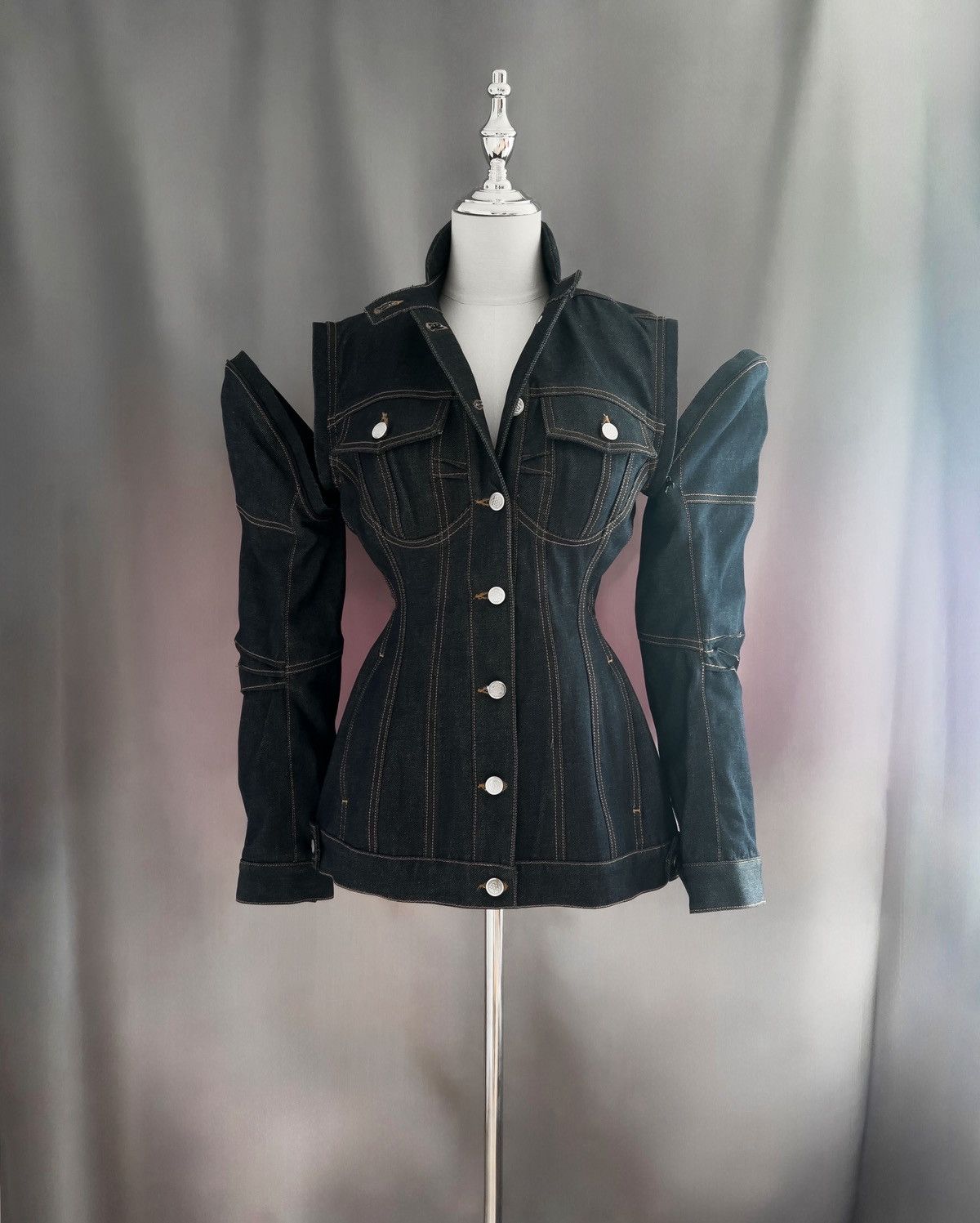 Marine Serre Vest denim Marine Serre Size S / US 4 / IT 40 - 6 Thumbnail
