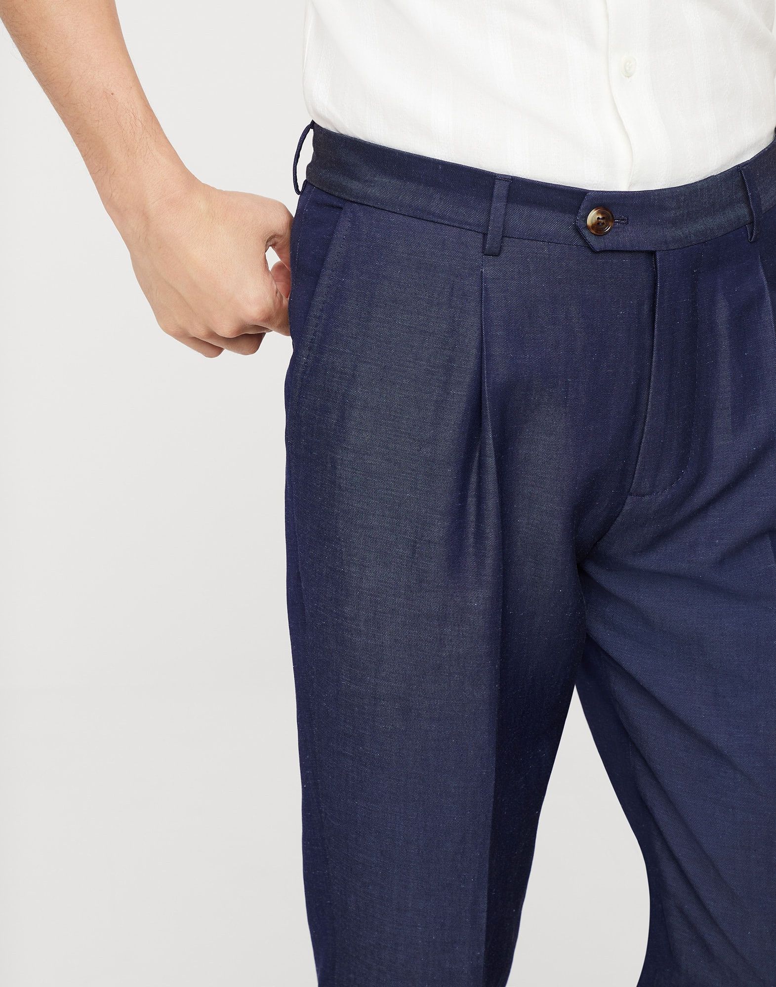 Brunello Cucinelli o1la1rc1a0425 Pants in Blue Size US 36 / EU 52 - 3 Thumbnail