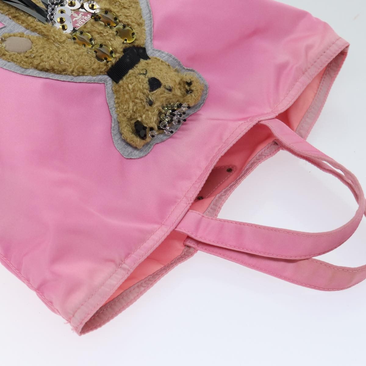 Prada PRADA Hand Bag Nylon Pink Size ONE SIZE - 6 Thumbnail