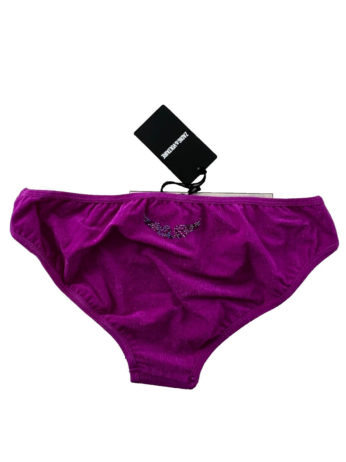 Zadig & Voltaire Zadig & Voltaire Crinkle Swim Bikini Bottom Prune ( US 10 ) Size 26" / US 2 / IT 38 - 3 Thumbnail