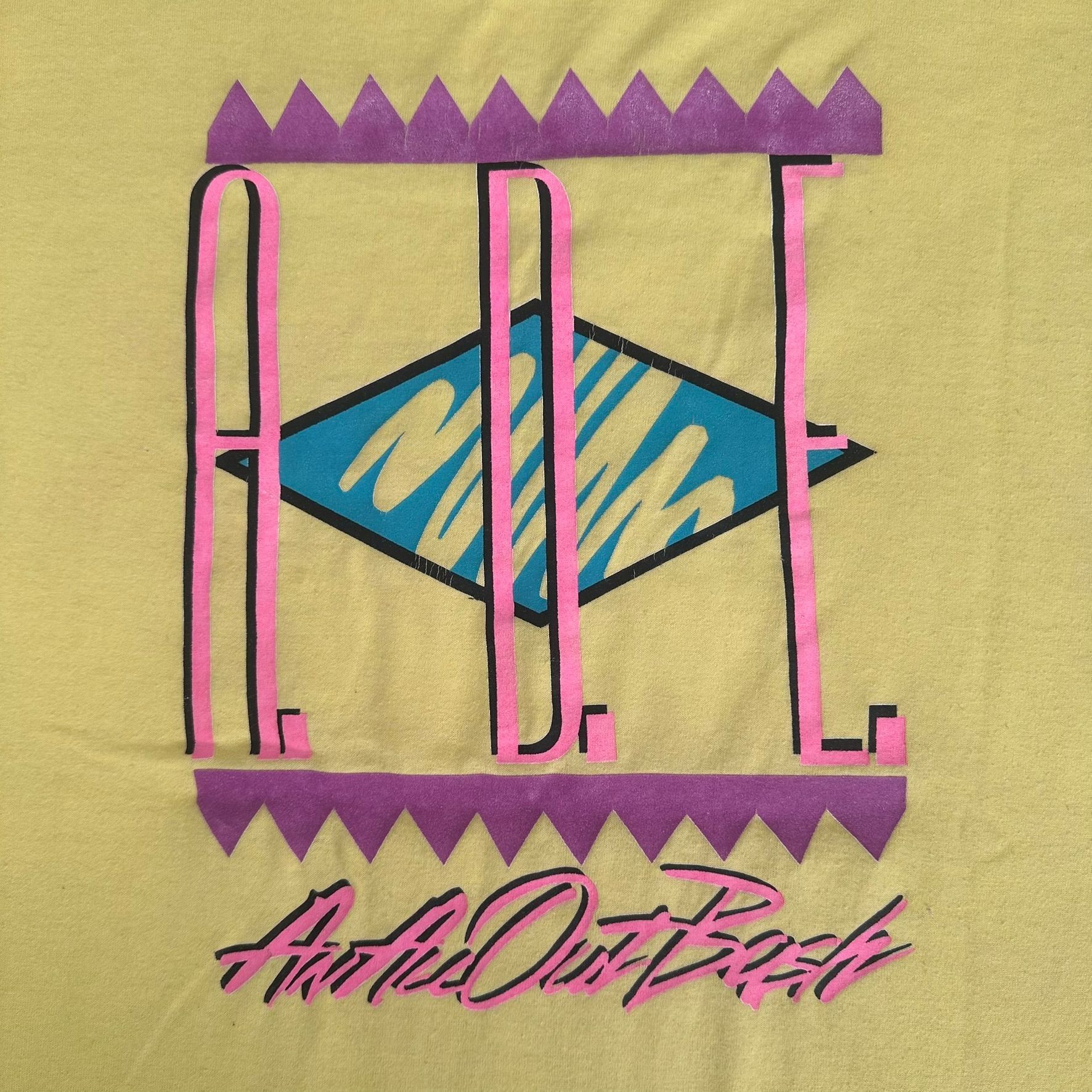 Vintage Vintage 90s 4 Sight Records T-Shirt MC A.D.E. All Out Bash M Size US XL / EU 56 / 4 - 2 Thumbnail
