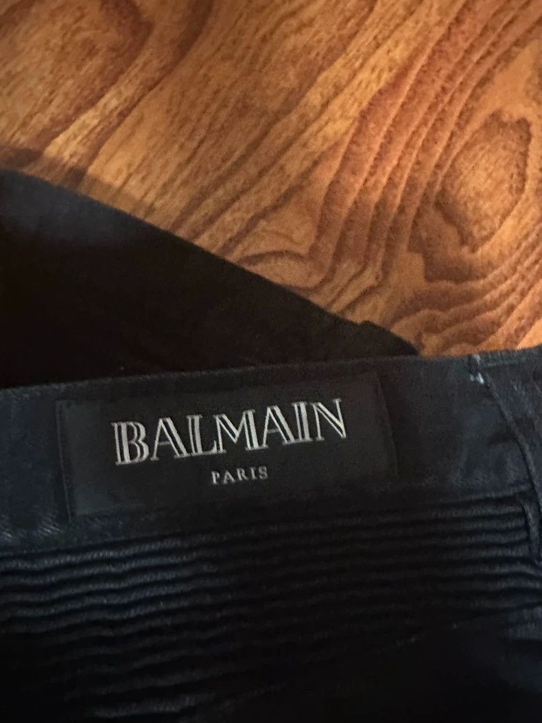 Balmain balmain men's low-rise fitted jeans-2508 Size US 29 - 3 Thumbnail