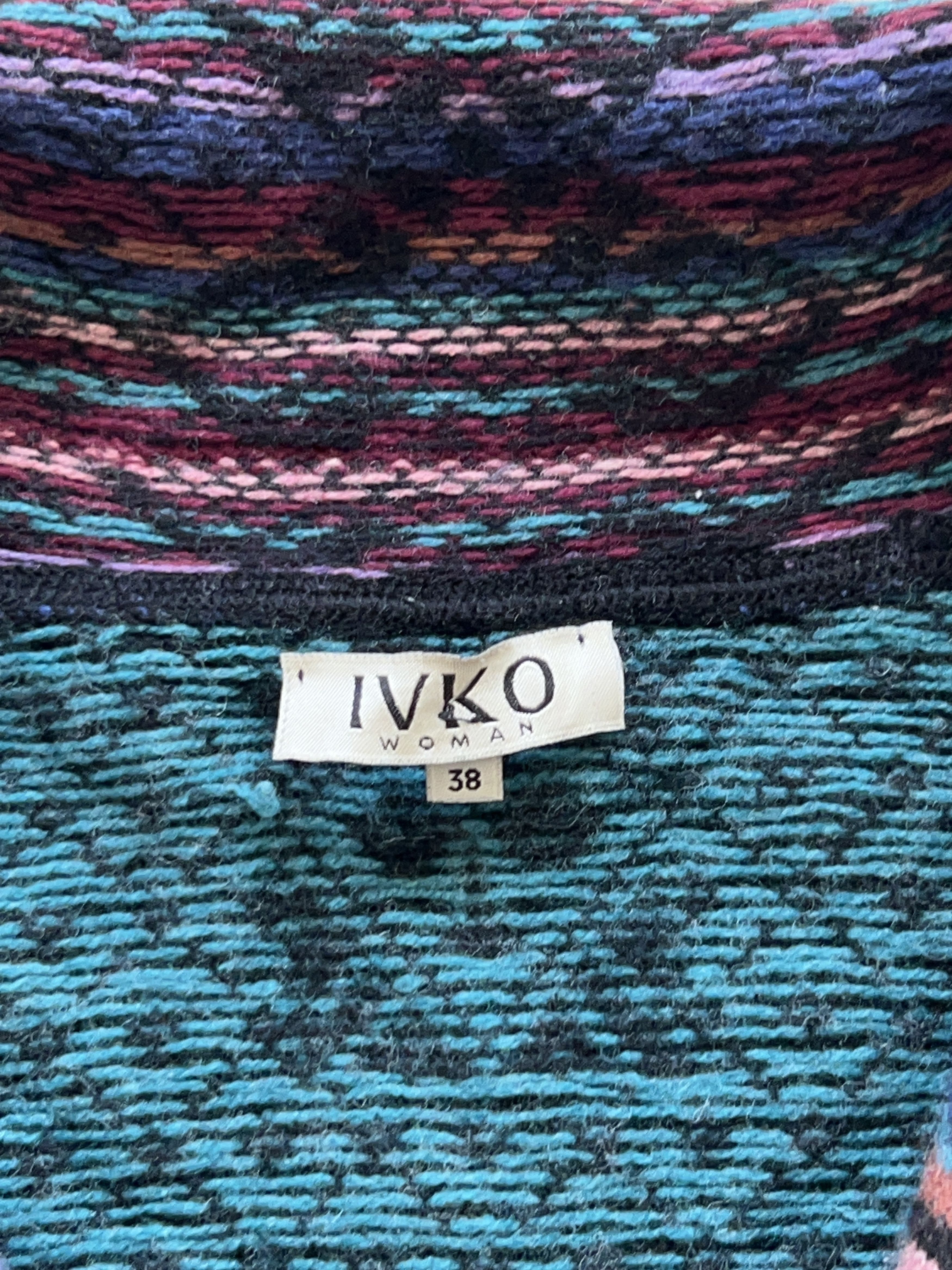 Traditional Weatherwear × Vintage Womens IVKO Long Zip Jacket Wool Cardigan Sweater Size 38 Size XS / US 0-2 / IT 36-38 - 3 Thumbnail