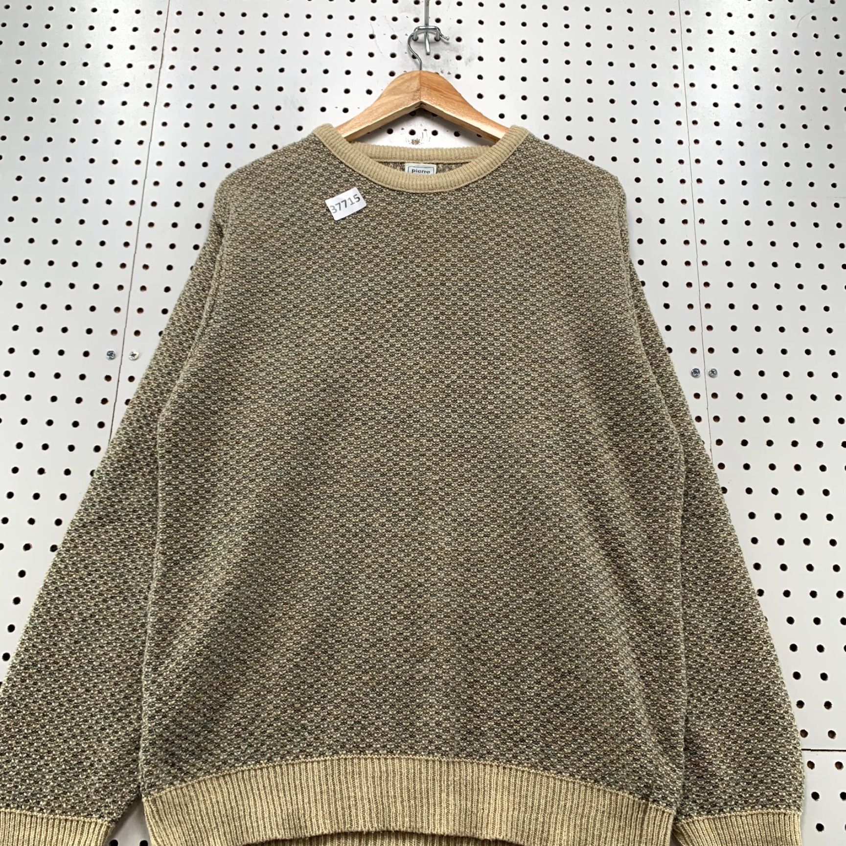 Pierre Cardin Vintage Pierre Cardin Knit Sweater Mens Medium Pullover Crew Neck Brown Beige 90s Retro Holiday Gift Size US M / EU 48-50 / 2 - 5 Thumbnail