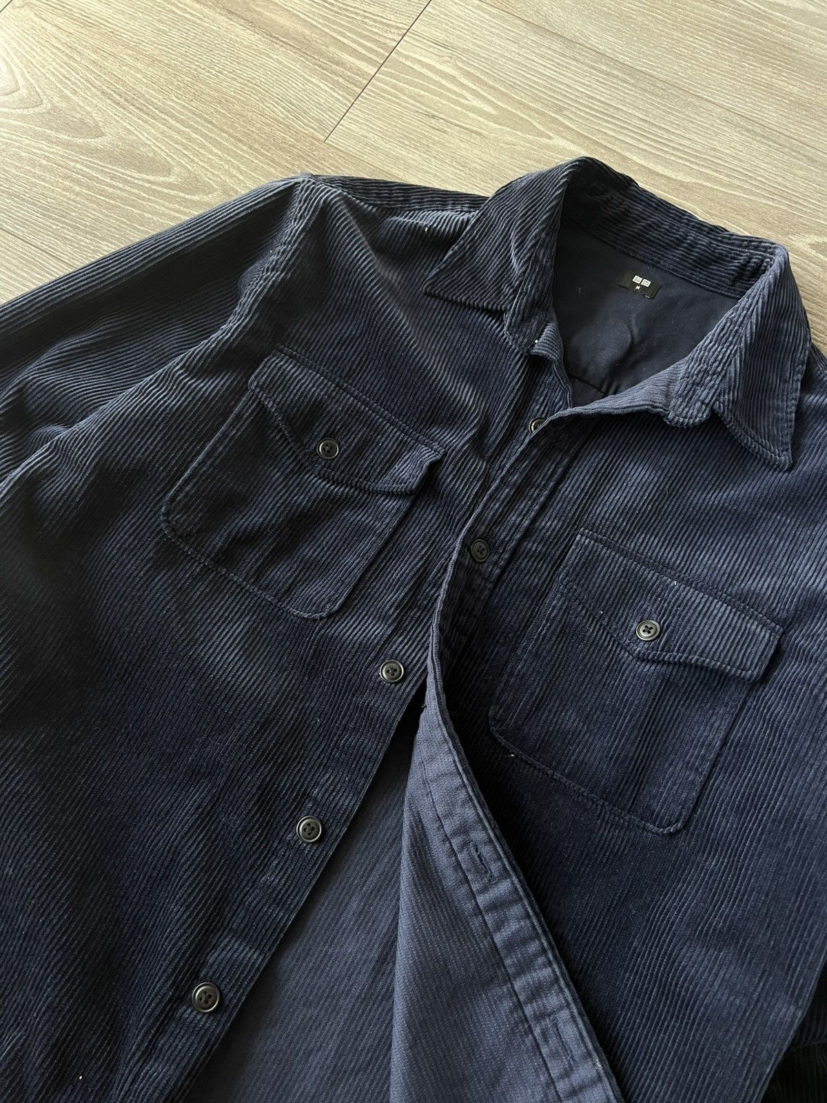 Japanese Brand × Uniqlo ‼️Uniqlo Avant Garde Welur Cotton Streetwear Flannel Coat‼️ Size US M / EU 48-50 / 2 - 10 Thumbnail