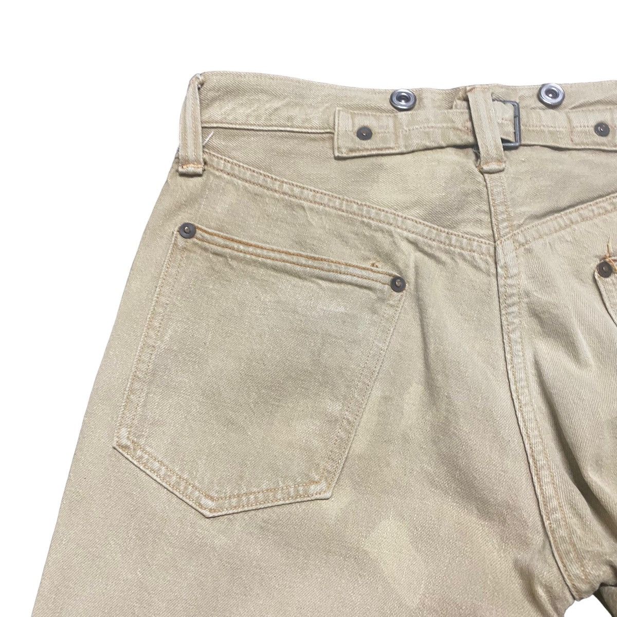 Heller's Cafe × Warehouse Vintage Heller's Cafe Denim Selvedge Jeans buckle Size US 28 / EU 44 - 10 Thumbnail