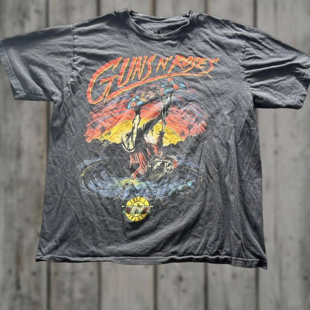 Paradise Guns N' Roses Shirt Mens XL Black Paradise City Graphic Tee Rock Band Skate Size US XL / EU 56 / 4 - 1 Thumbnail