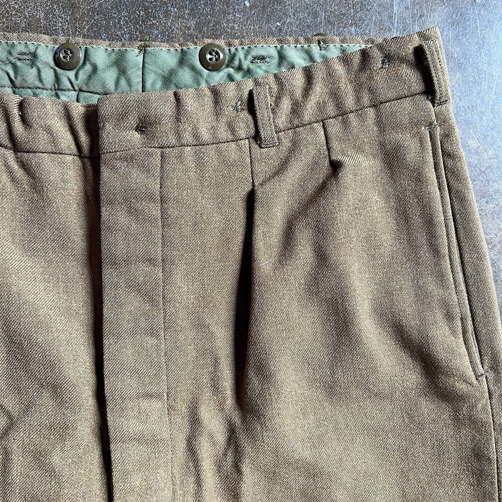 Aeronautica Militare VTG 60s Australian Army Military Wool Pants Mens 35R Size US 35 - 1 Thumbnail