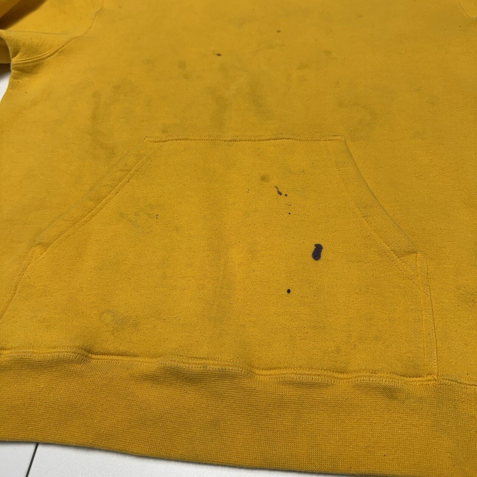 Stussy Stussy Blank Hoodie Mens Large Yellow Y2K Skate Sweatshirt B Size US L / EU 52-54 / 3 - 6 Thumbnail