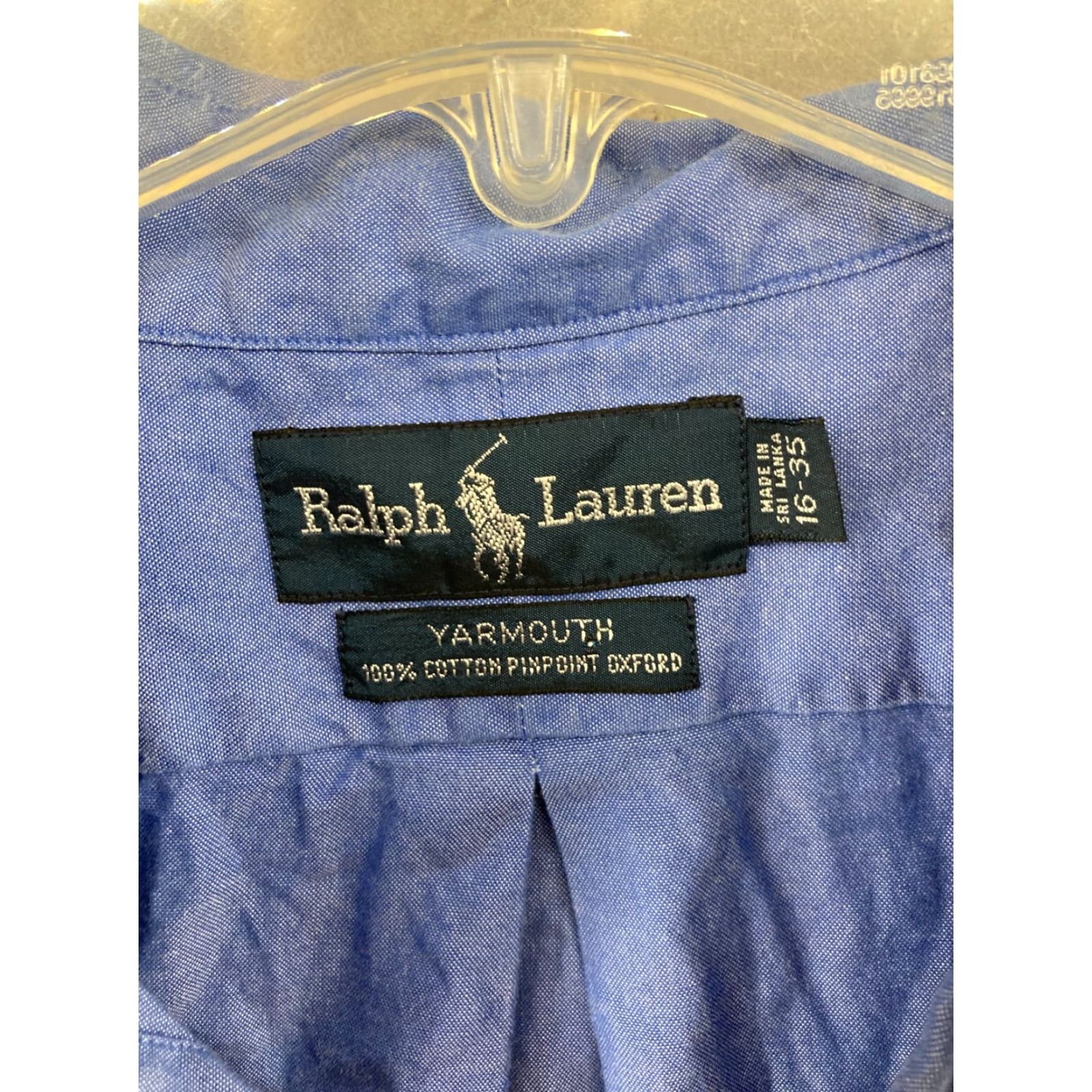 Ralph Lauren Ralph Lauren Mens Shirt 16 Blue Yarmouth Long Sleeve Button-Up 16 Blue Mens Shirt Long Sleeve 16 Blue Yarmouth Classic Preppy Size US L / EU 52-54 / 3 - 6 Thumbnail