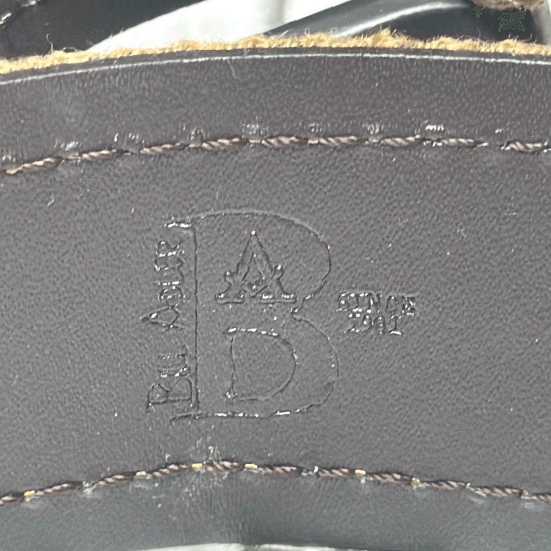Vintage VINTAGE BILL ADLER Belt Brown Leather Canvas Trim Size 40 Mens Belt Brown 40 1.5” W 45” L 40 Mens Size 40 - 6 Thumbnail