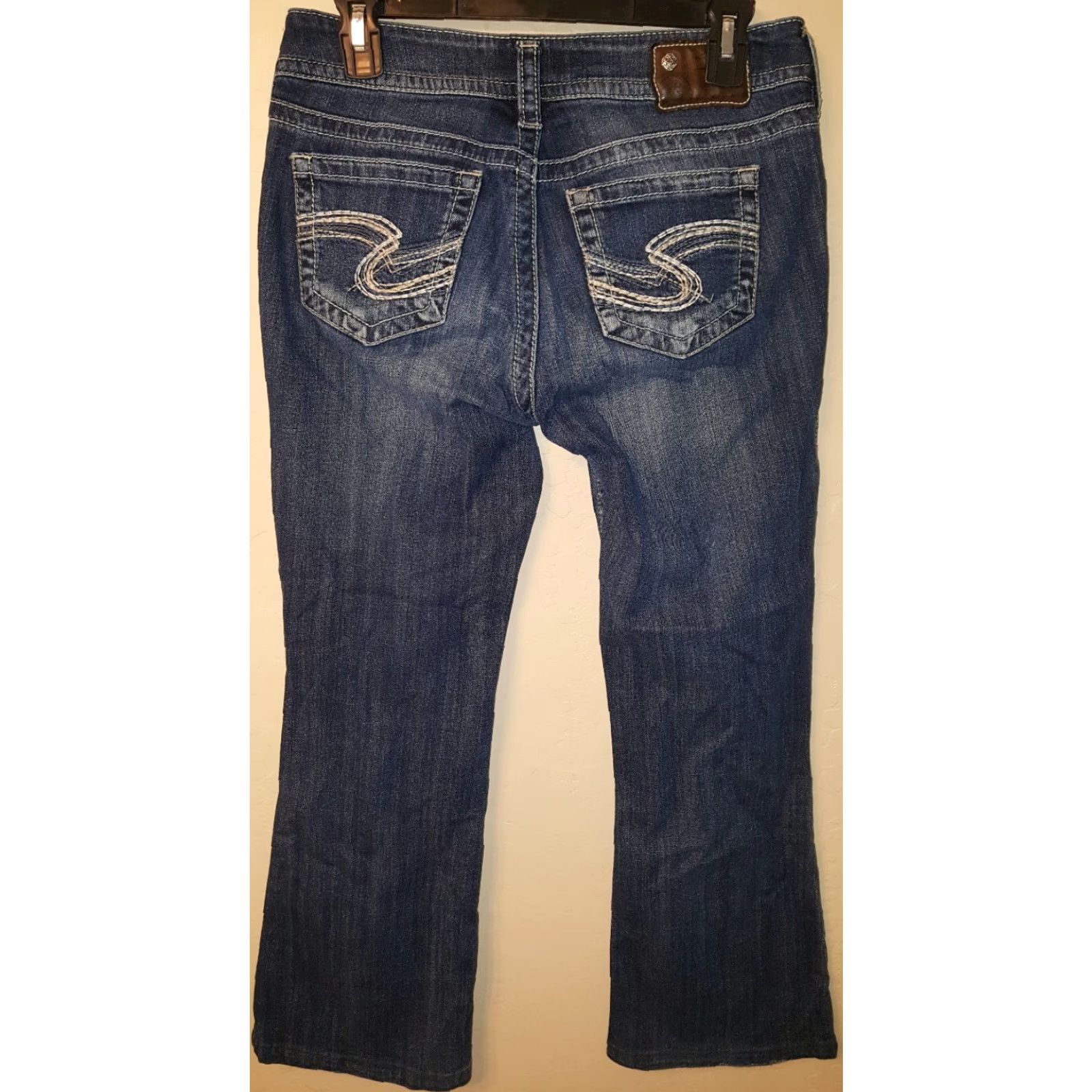 Silver Jeans Co. VINTAGE Buckle Silver SUKI Thick Stitch Medium Wash Bootcut Jeans Womens 28 x 26 Size 28" / US 6 / IT 42 - 2 Thumbnail