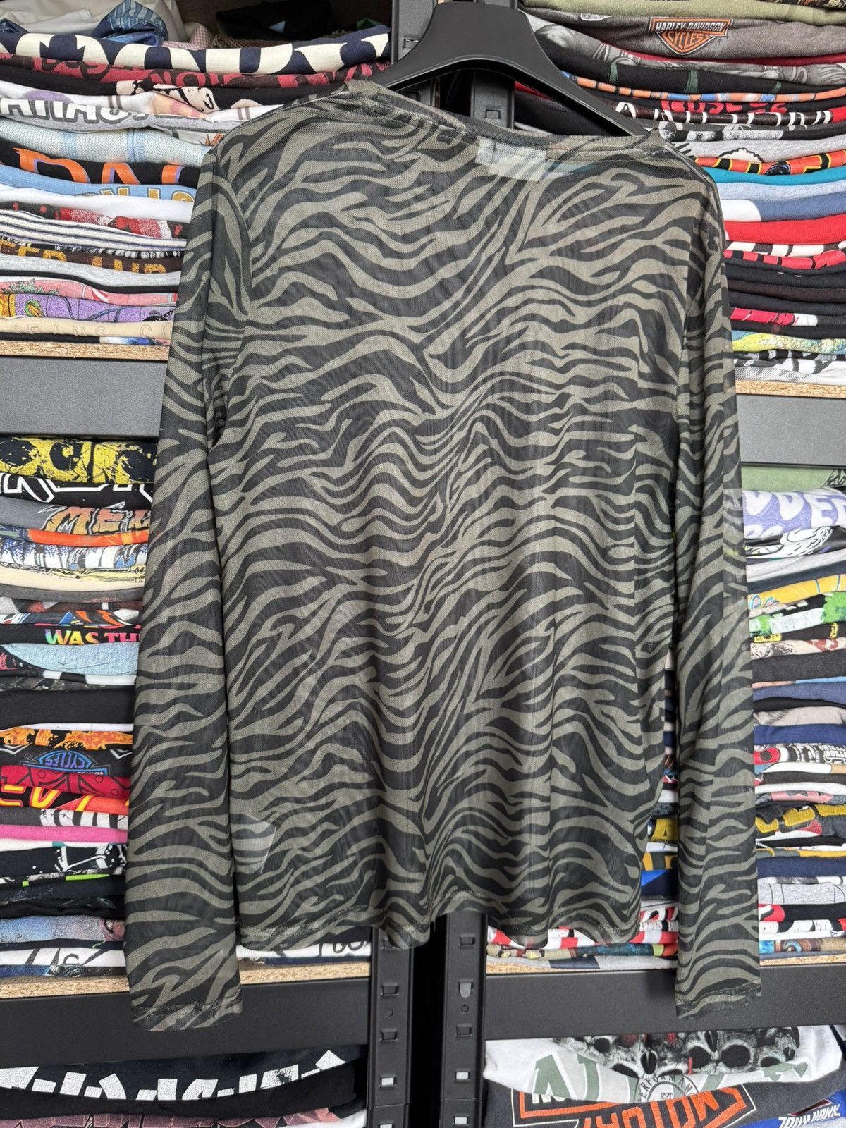 Japanese Brand Vintage mesh men’s Long Sleeve blouse, Rave style Y2K Opium Size US S / EU 44-46 / 1 - 3 Thumbnail