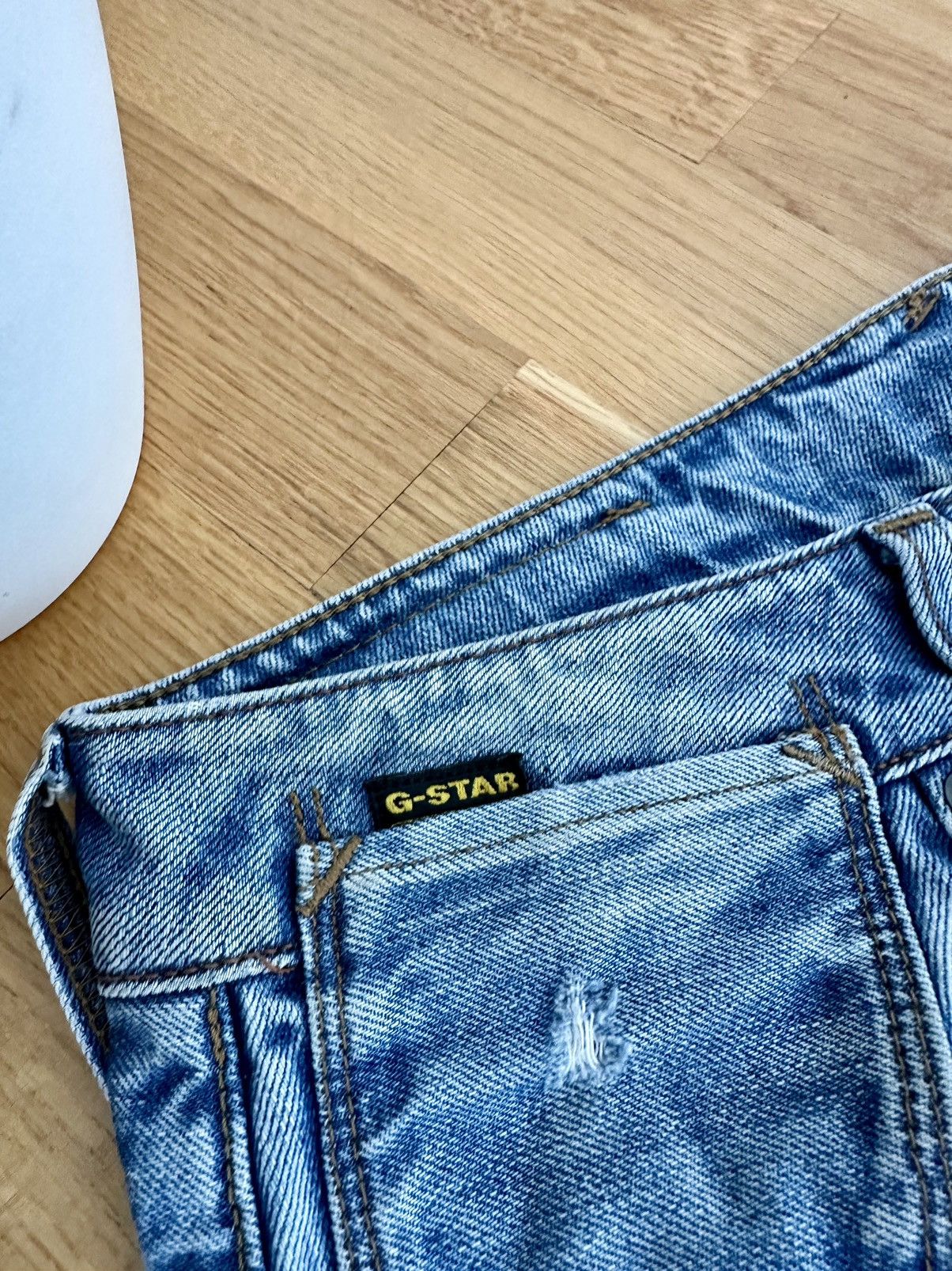 Faded Denim G-star Y2K Style Jeans