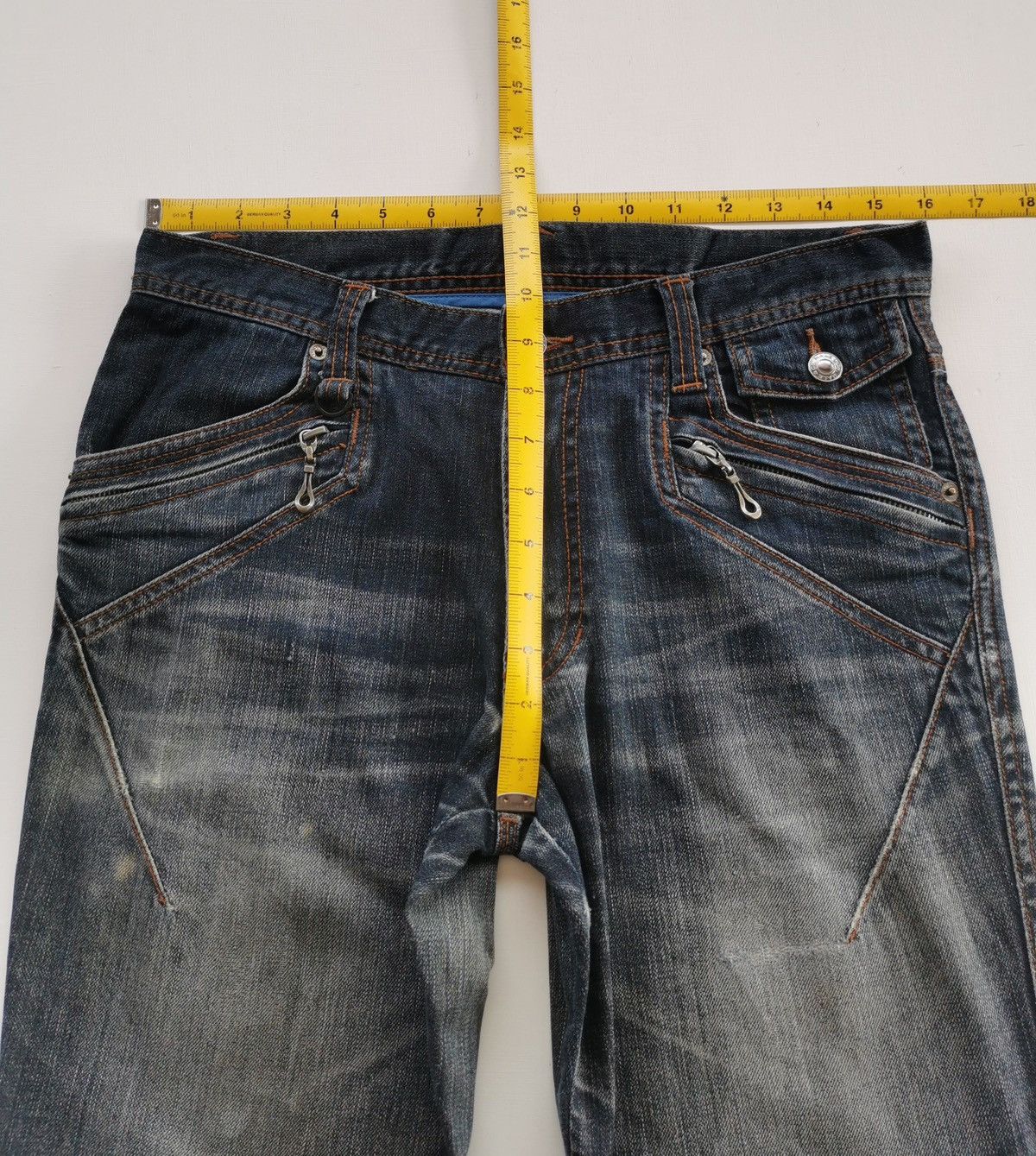 Japanese Brand Male & Co Japan Zipper Punk Distressed Denim Jeans Size US 32 / EU 48 - 10 Thumbnail