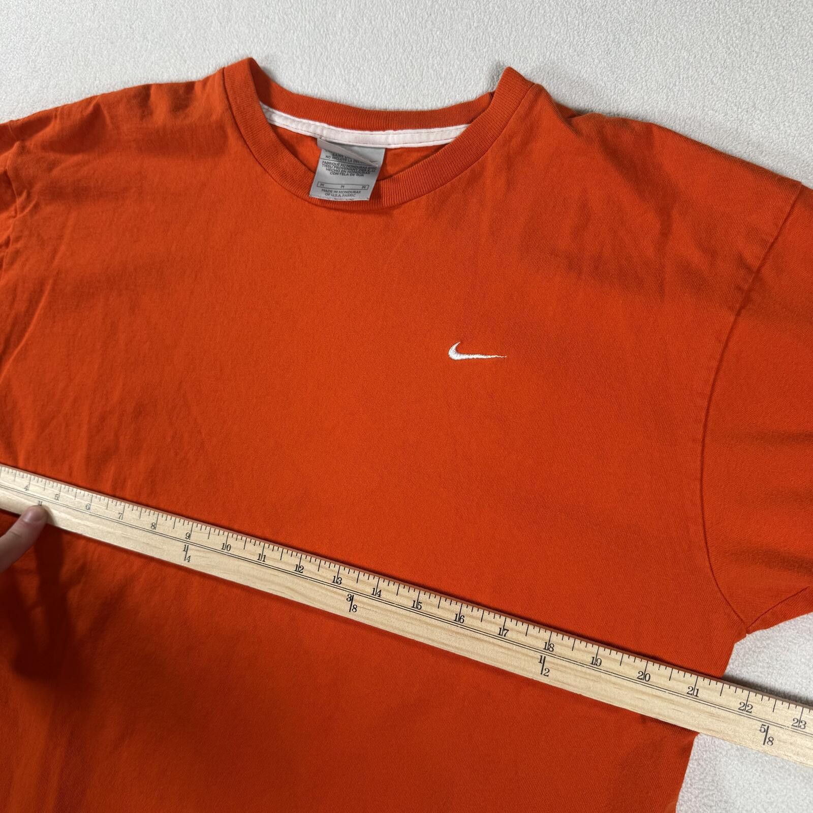 Nike Vintage Y2K Nike Orange Swoosh Check Tee Size US M / EU 48-50 / 2 - 4 Thumbnail