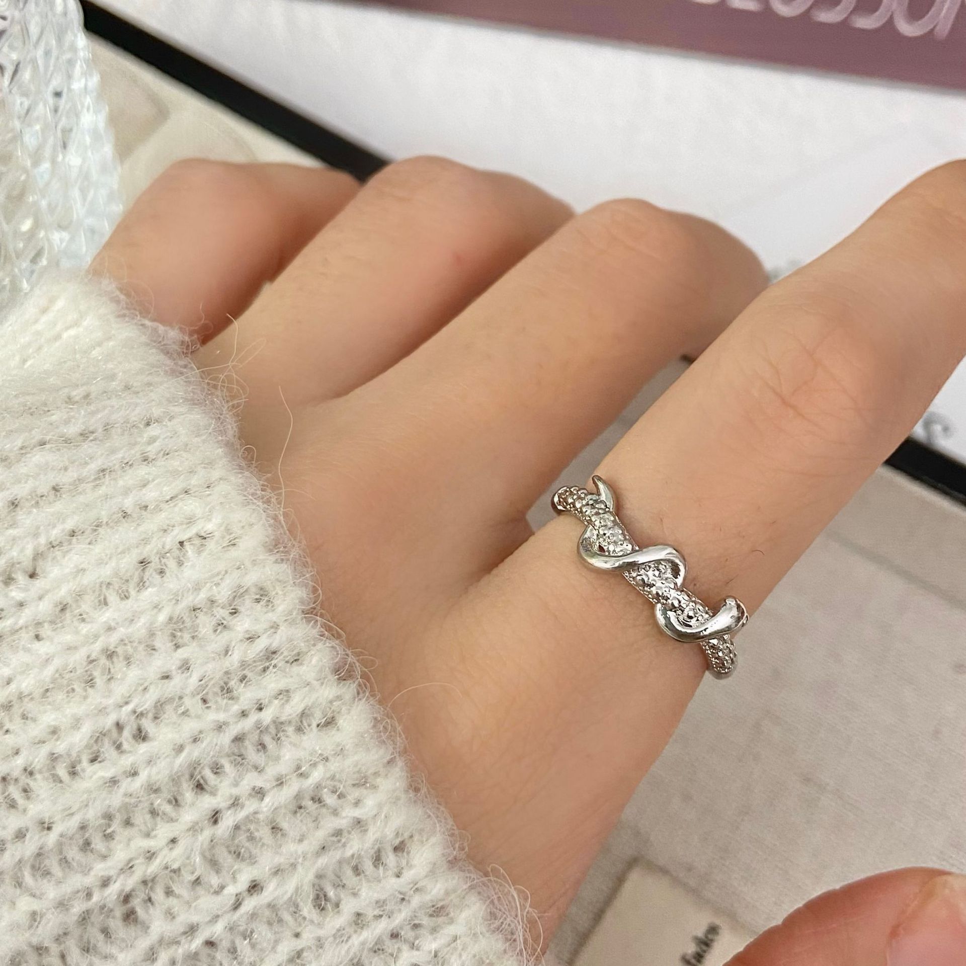 Jewelry Crazy Jewelry Rings Open Size Chrome Ring (Size 7-13) Size ONE SIZE - 3 Thumbnail
