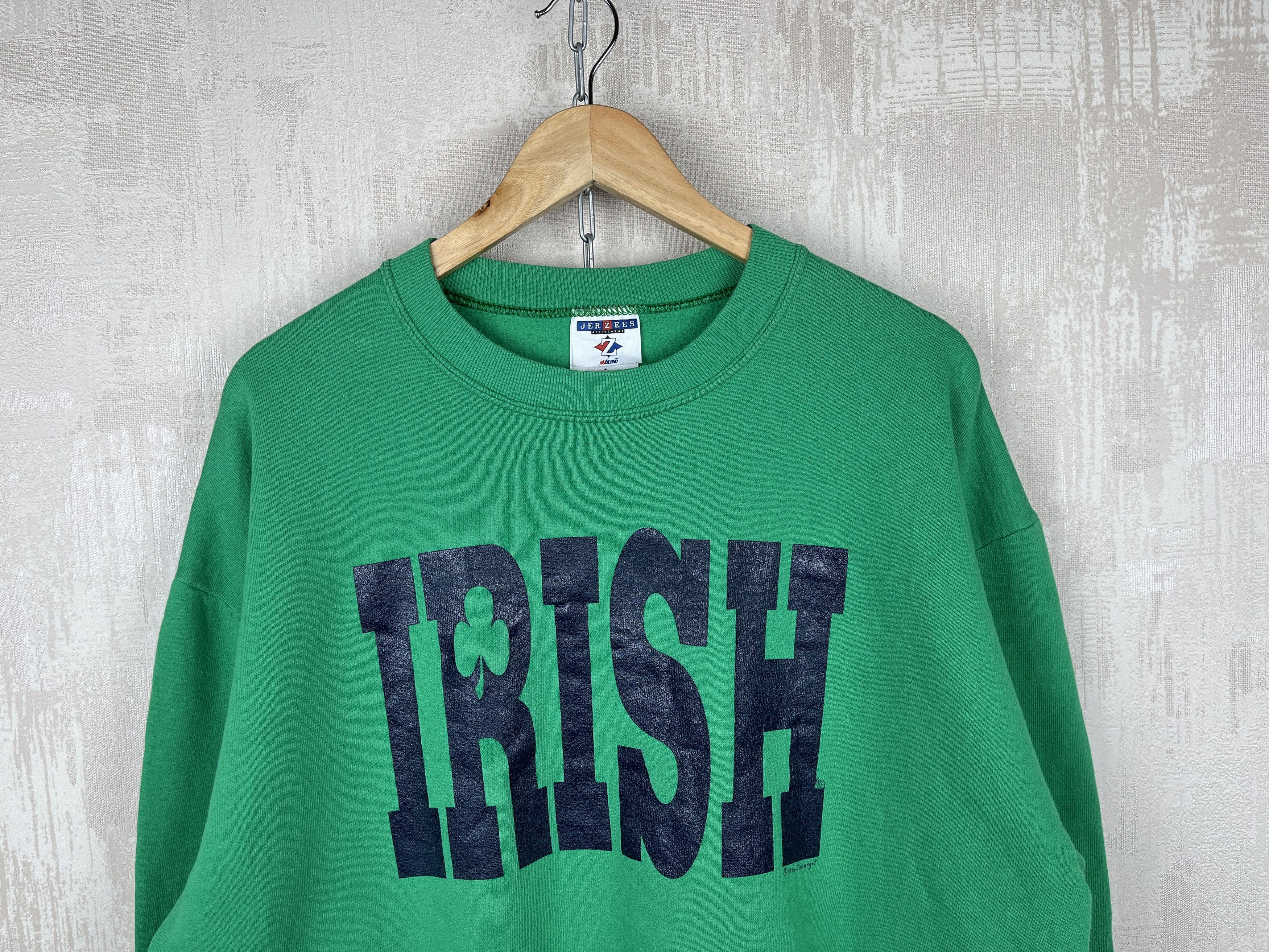 Jerzees Vintage Irish 1996 Escargot Sweatshirt Jerzees Made USA Size US XL / EU 56 / 4 - 3 Thumbnail