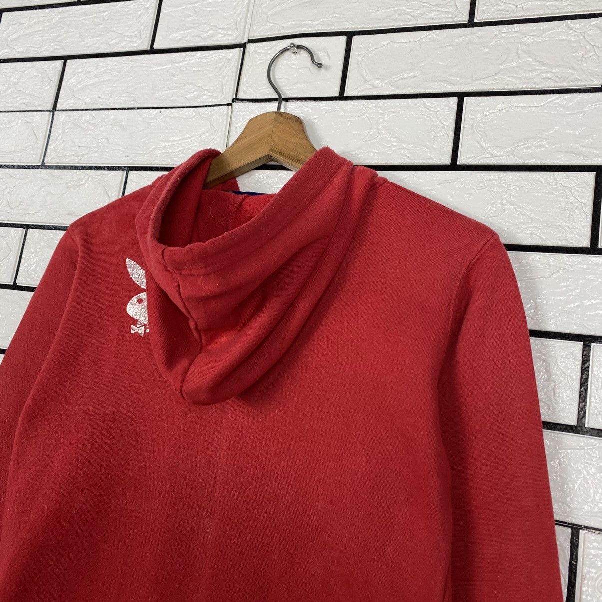 Japanese Brand Vintage Zipper Hoodie Playboy Big Logo Size US L / EU 52-54 / 3 - 11 Thumbnail