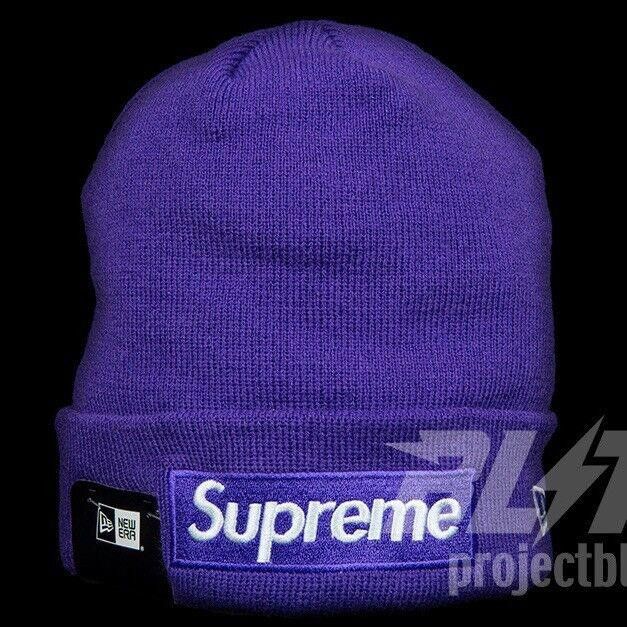 Supreme FW16 SUPREME NEW ERA BOX LOGO BEANIE PURPLE 2016 Size ONE SIZE - 1 Thumbnail