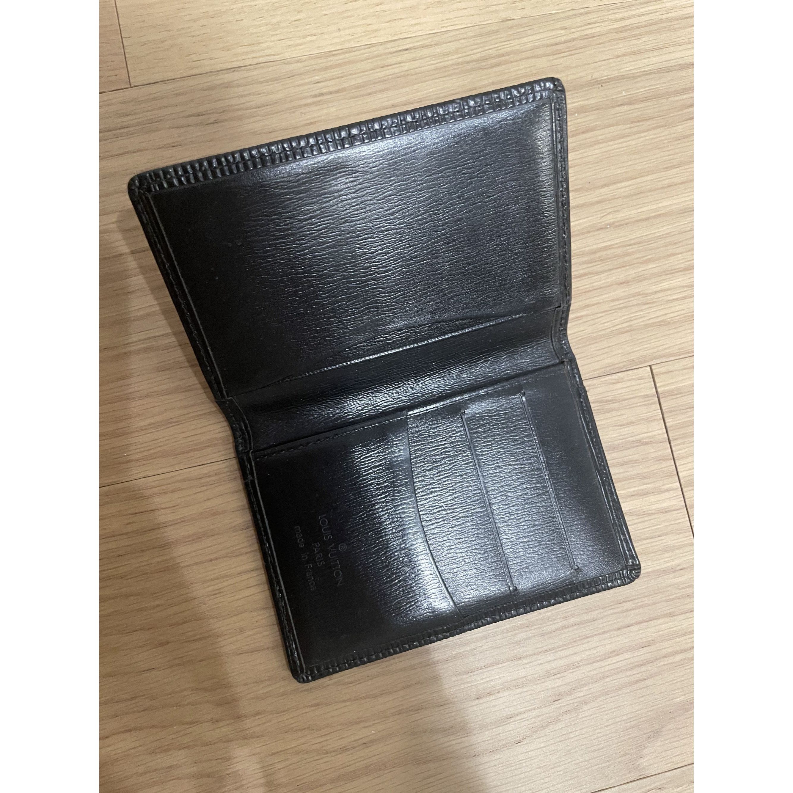 Louis Vuitton Louis Vuitton Black Epi Leather Business Card Holder Wallet Size ONE SIZE - 4 Thumbnail