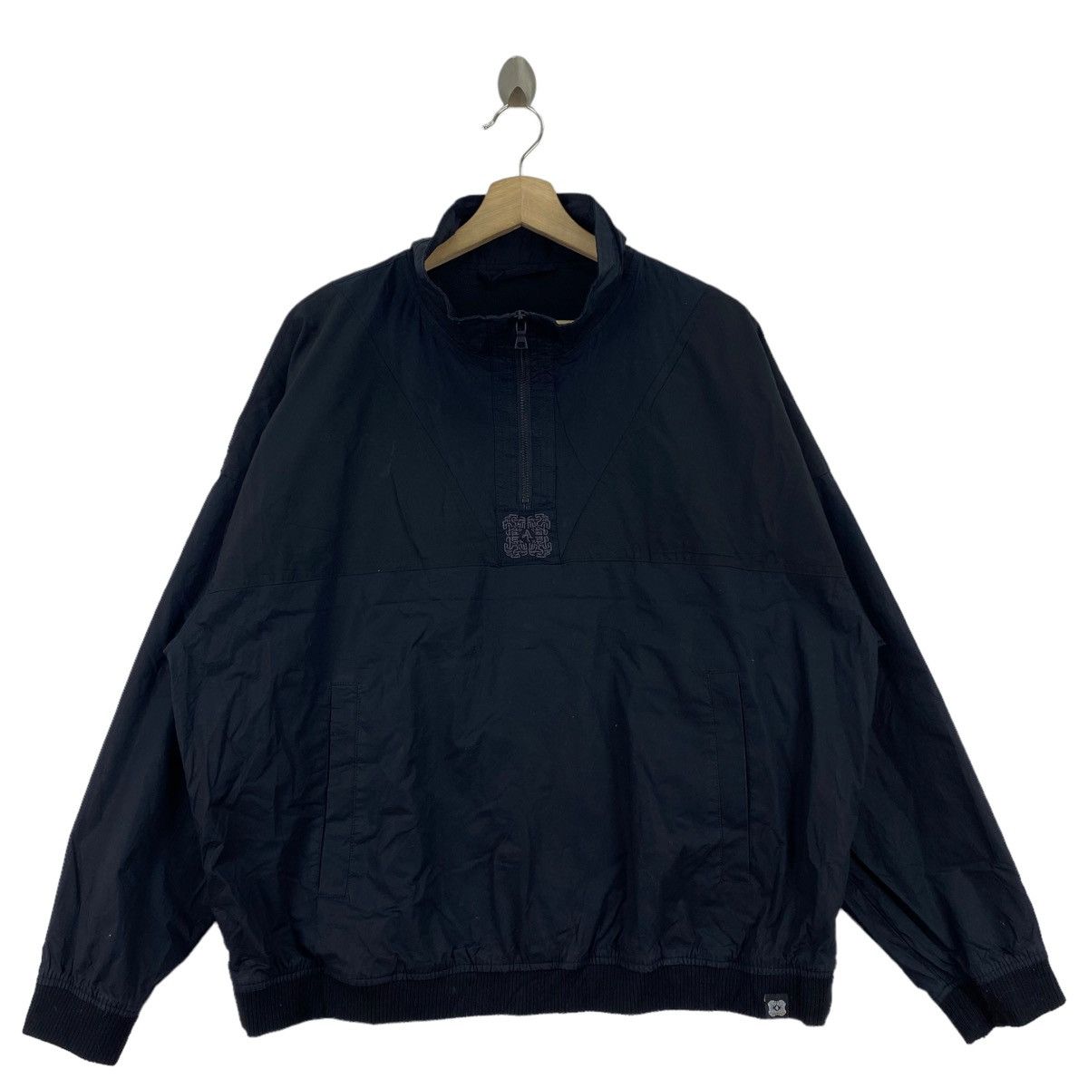 image of Gu Oversize Black Fleece Light Jacket, Men's (Size Large)