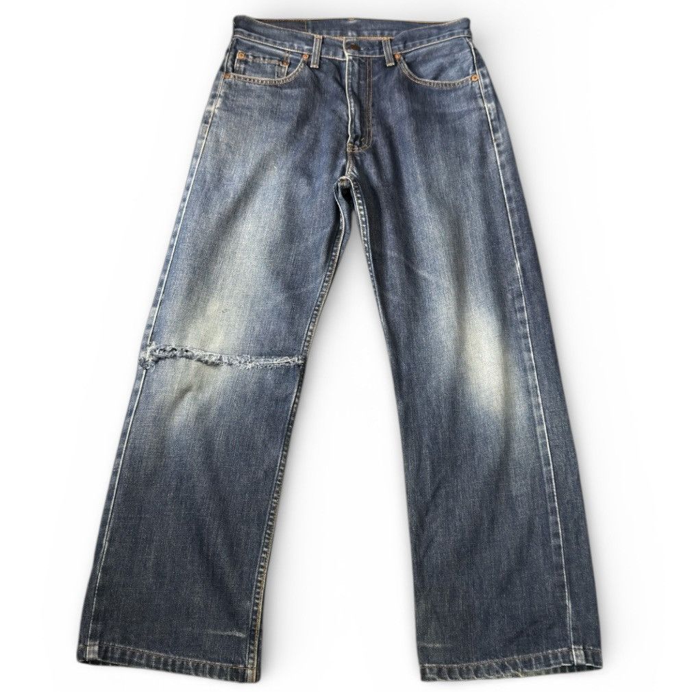 Levi's Vintage Clothing 🔥🇯🇵 Vintage 90s Levis 512 Distressed Flared Baggy Denim Jeans Size US 31 - 2 Thumbnail