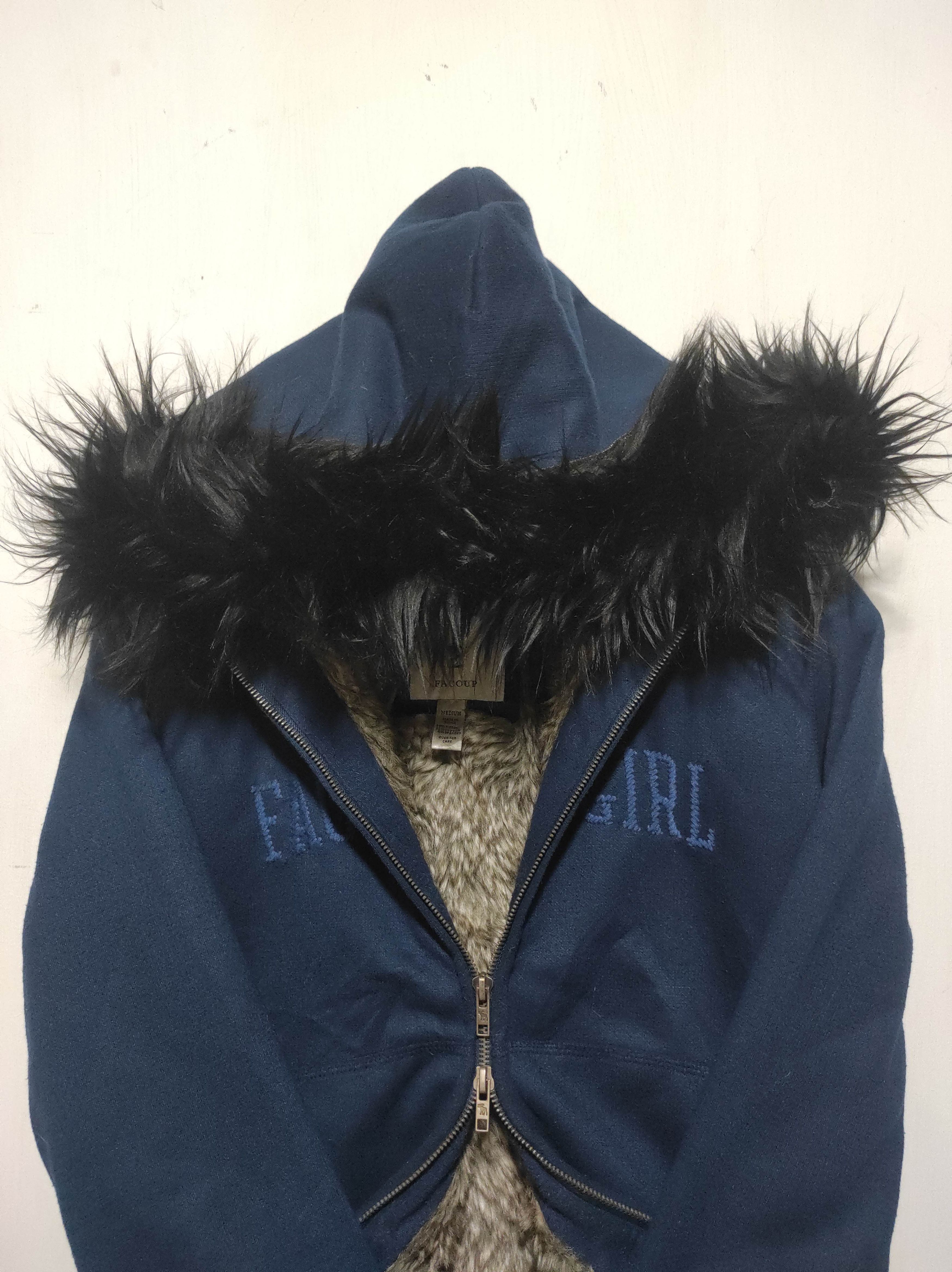 If Six Was Nine Facoup Girl Sherpa Zip Fur Hoodie if6was9 LGB style Size M / US 6-8 / IT 42-44 - 3 Thumbnail