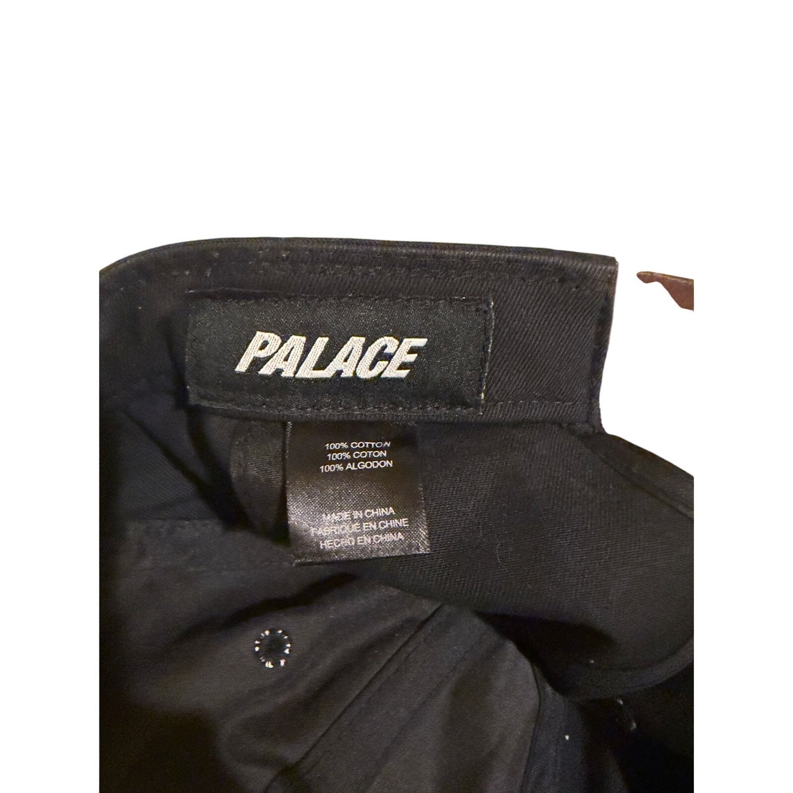 Palace Palace canvas “P” 6-panel hat black lightly worn Size ONE SIZE - 3 Thumbnail