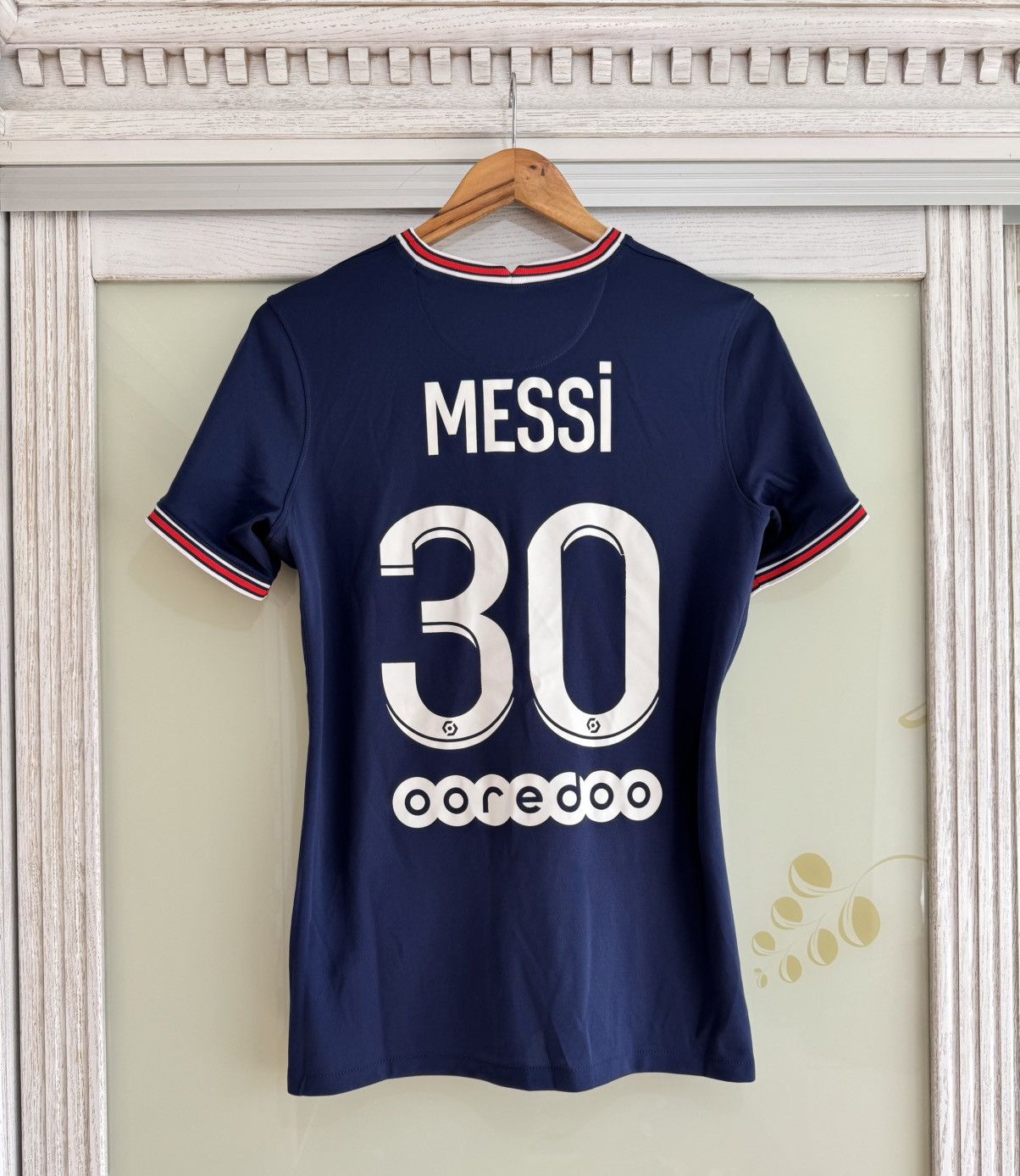 Jordan Brand × Nike Messi #30 PSG 2021-2022 Home Women’s Soccer Jersey Kit Shirt Size US L / EU 52-54 / 3 - 1 Thumbnail