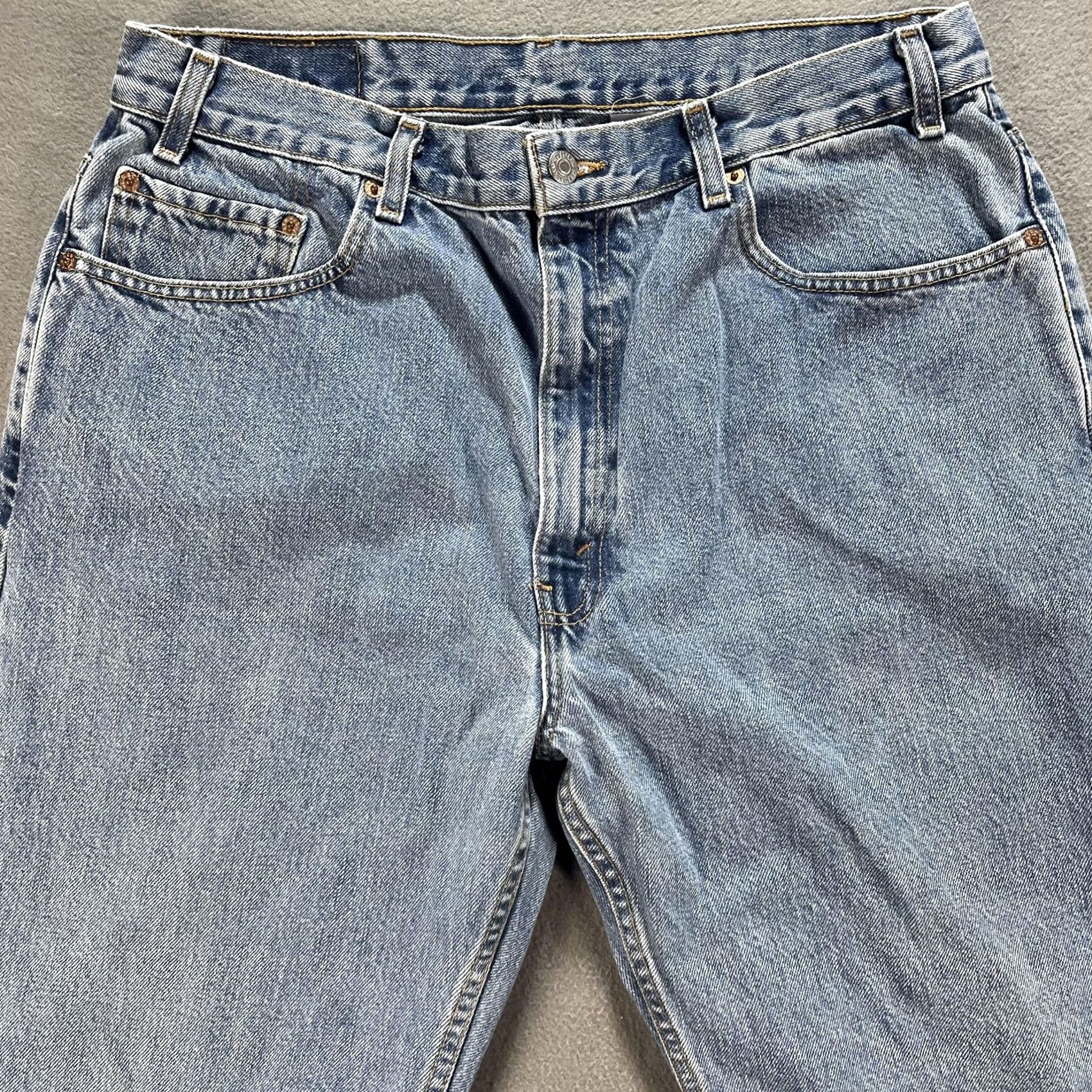 Levi's VINTAGE Levi's 505 Jeans Mens 38x30 Blue Regular Fit Straight Leg Denim Pants Size US 38 / EU 54 - 3 Thumbnail