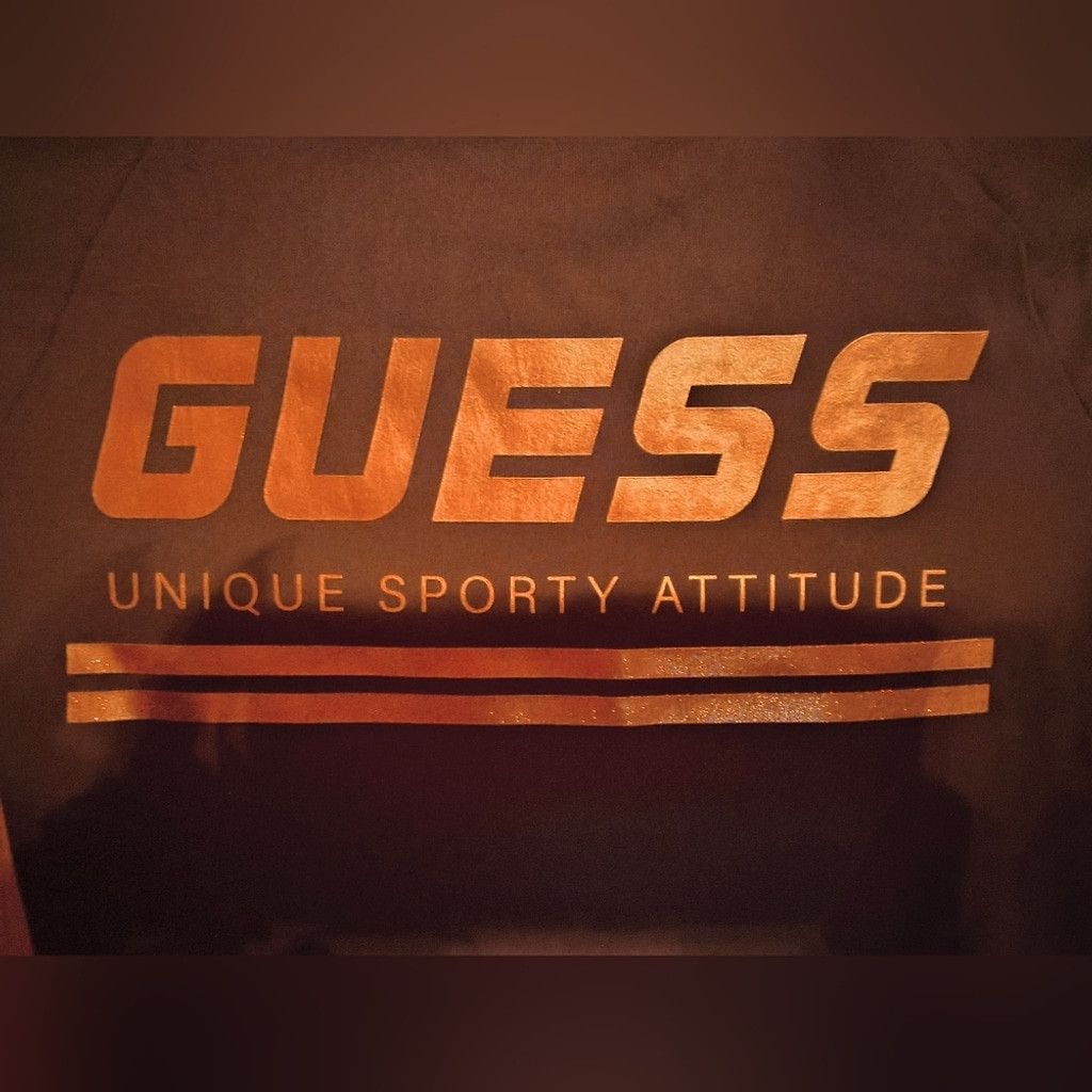 Guess GUESS Metallic Logo Short Sleeve Crop Top NWT Size XS / US 0-2 / IT 36-38 - 6 Thumbnail