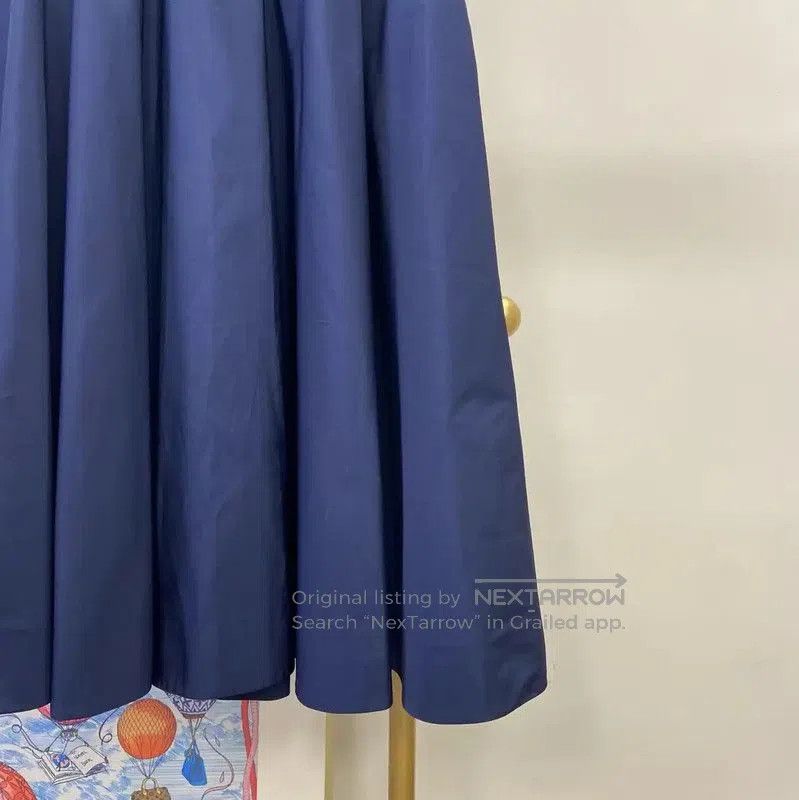 Miu Miu Miu Miu Blue Sleeveless Midi Dress for Women . Size M / US 6-8 / IT 42-44 - 8 Thumbnail