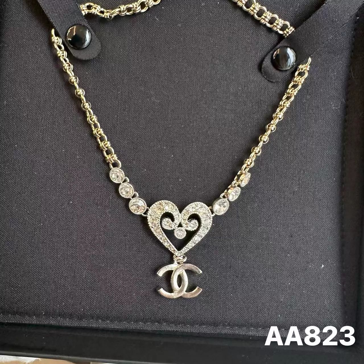 Chanel Chanel 23K FW Silver Hollow Heart Double C Pendant Size ONE SIZE - 5 Thumbnail