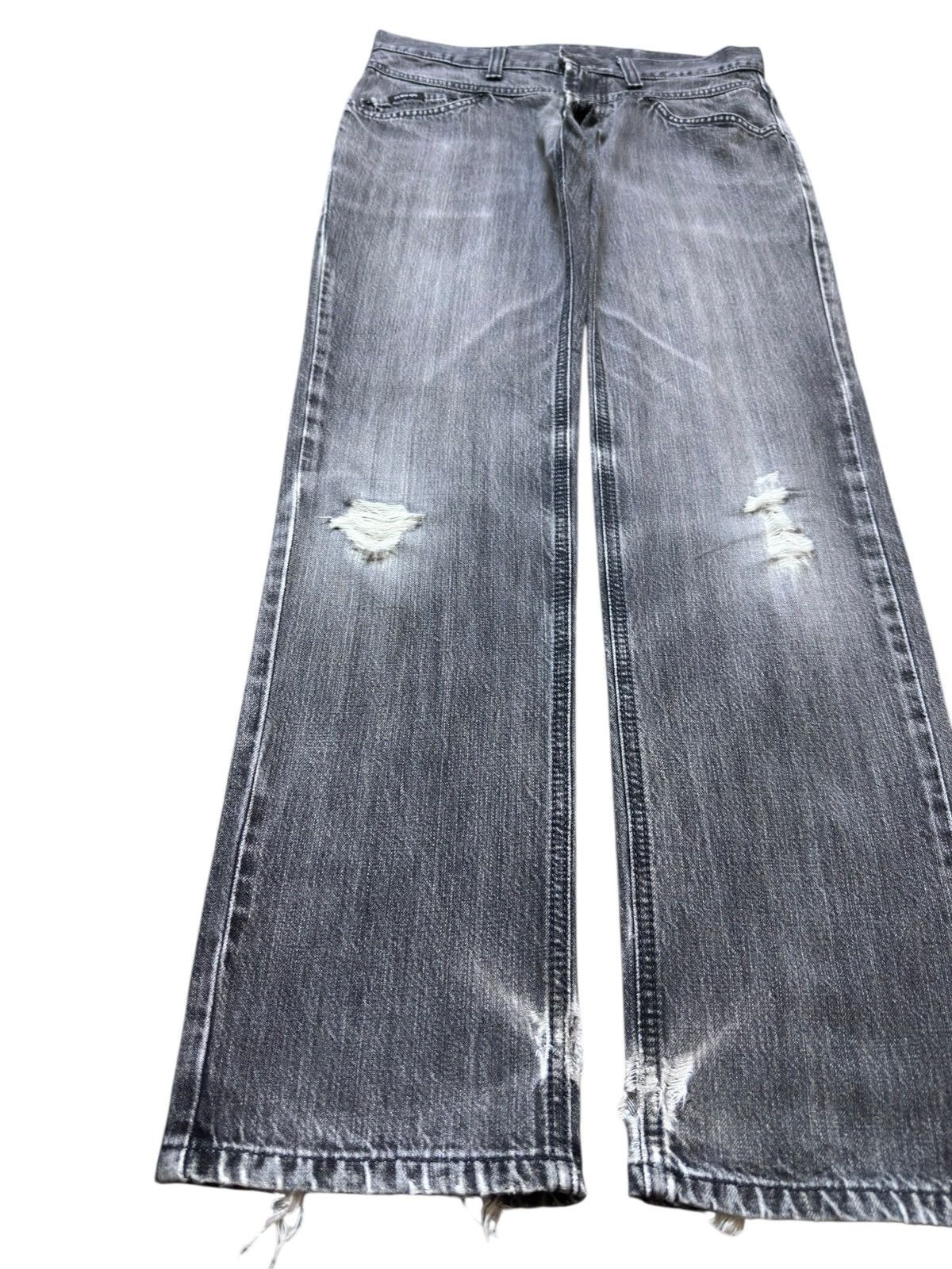 Edwin Vintage Edwin 403 Faded Whiskers Distressed Denim Size US 31 - 3 Thumbnail