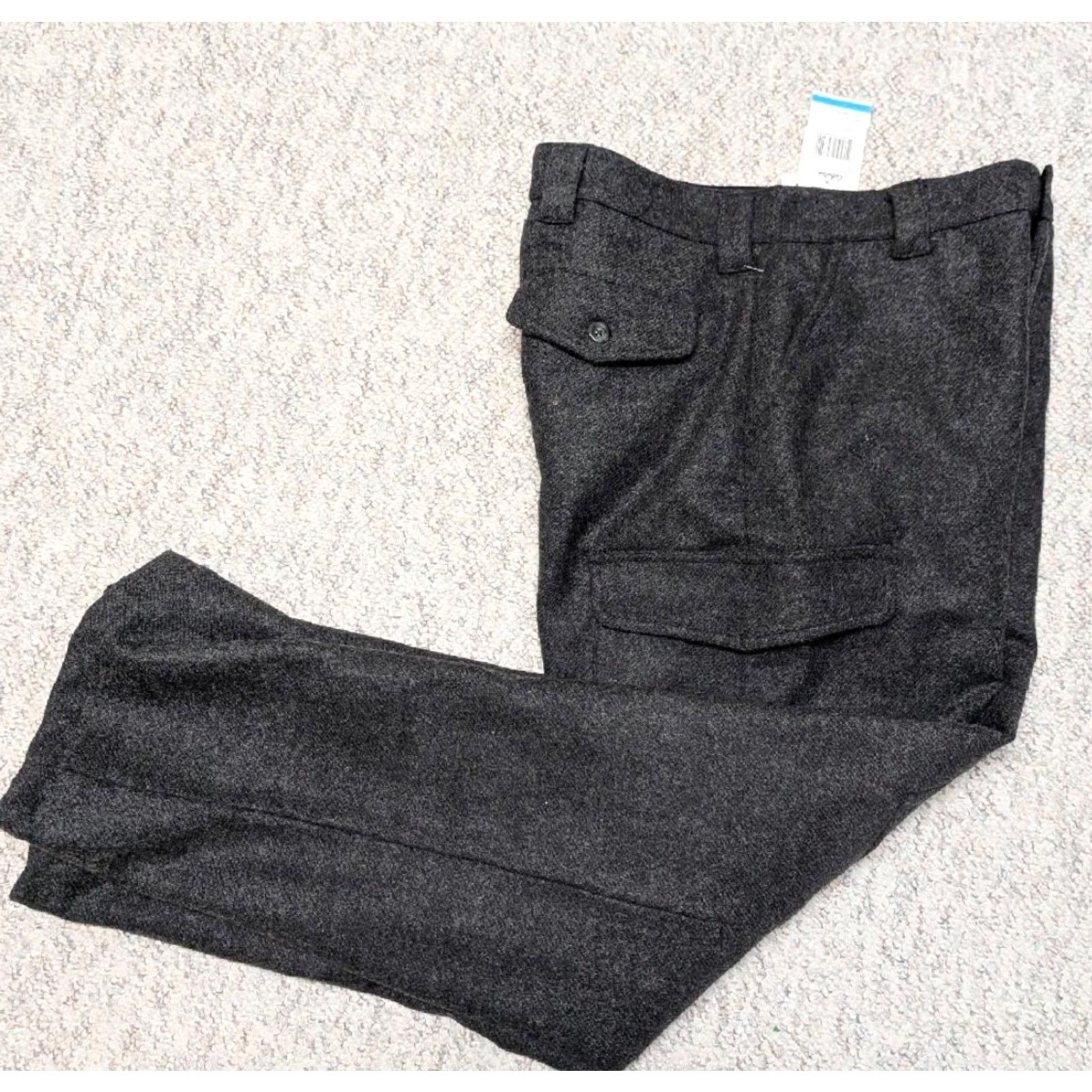 Vintage VINTAGE Cabela's dry-plus WOOL hunting pants 36x34 gray CARGO waterproof NEW nos Men's Pants Wool Gray Cargo 36x34 90s Size US 36 / EU 52 - 7 Thumbnail