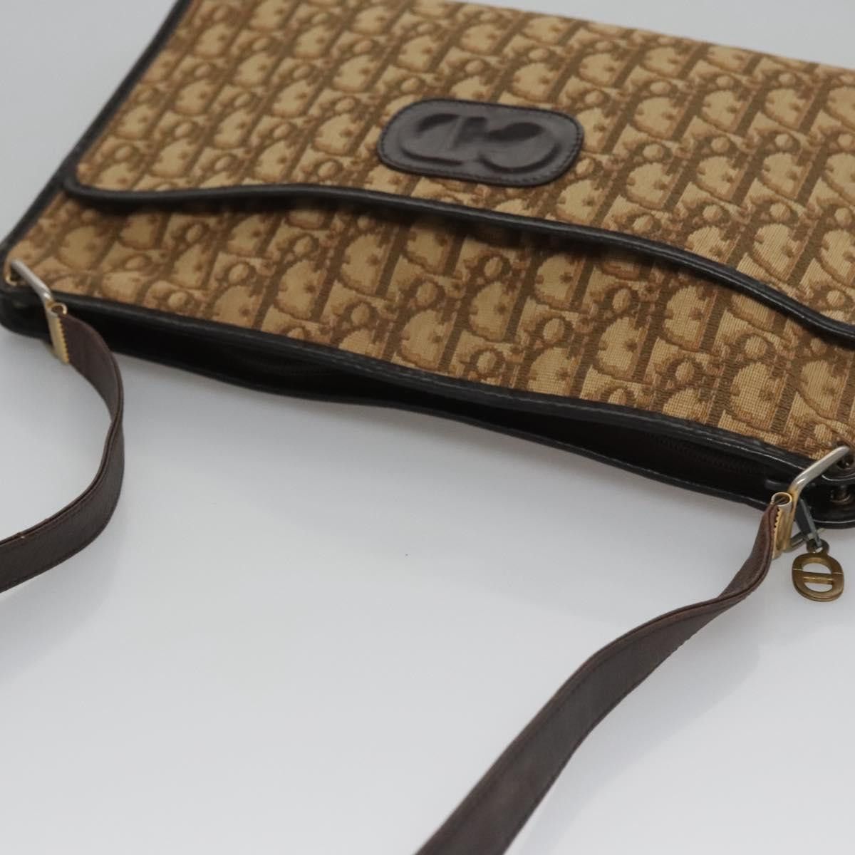 Dior DIOR Trotter Canvas Shoulder Bag Brown Size ONE SIZE - 6 Thumbnail