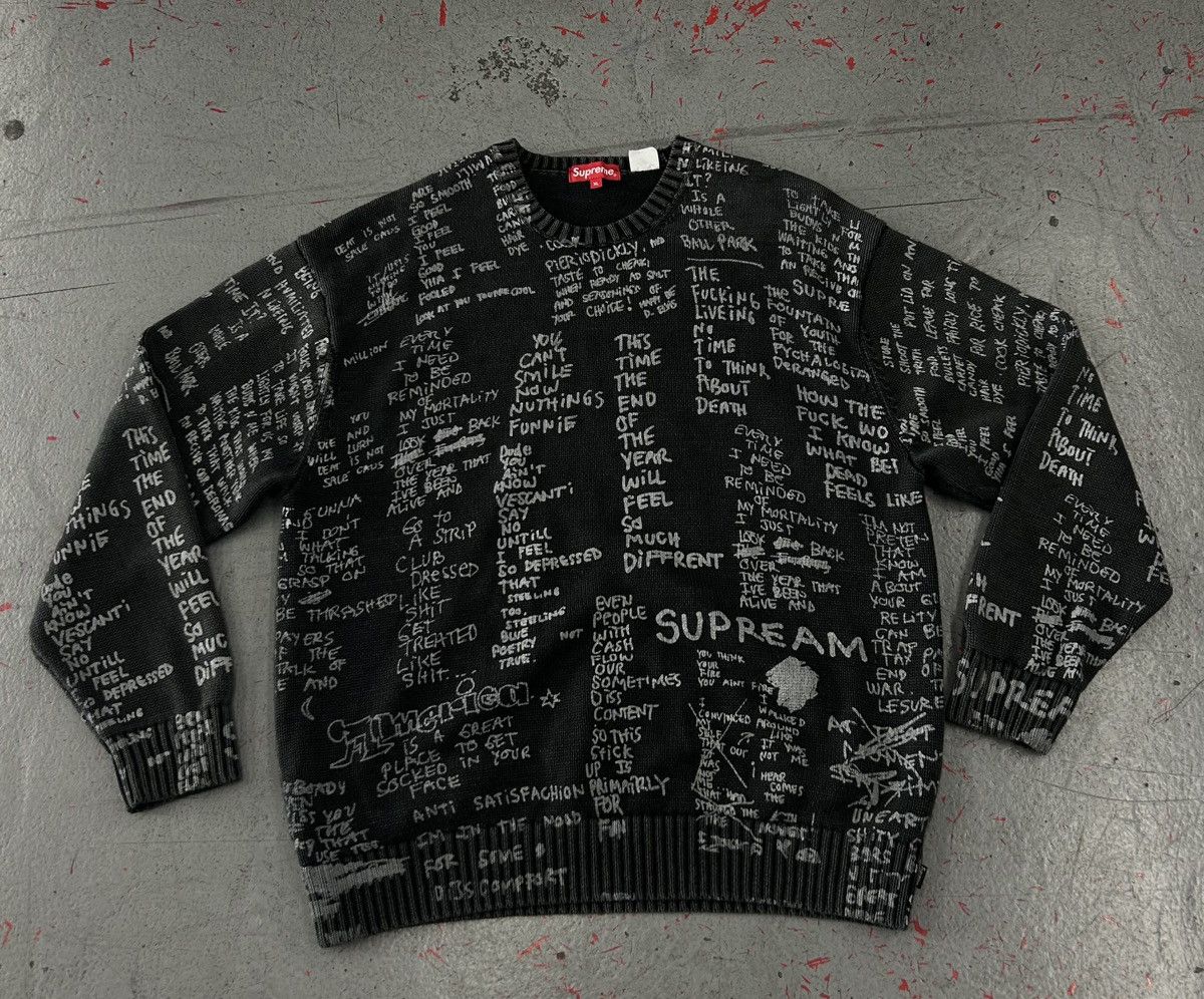 Supreme Gonz Poems Sweater S 希少品 Supreme Gonz Poems Sweater S